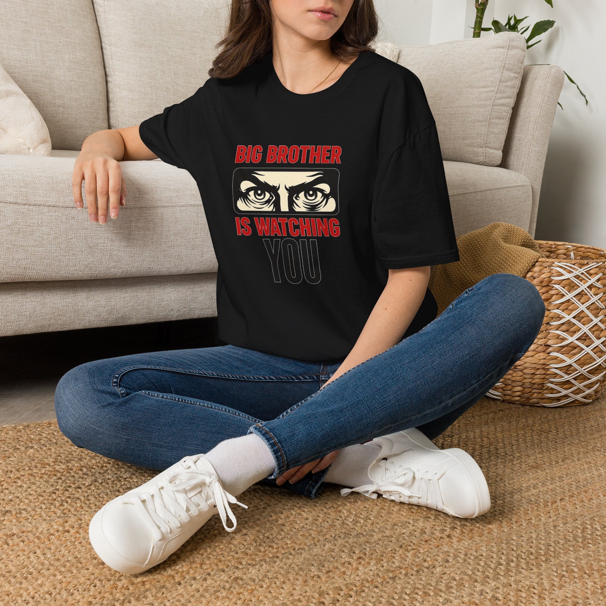 Big Brother Is Watching T-Shirt — Dystopian Surveillance Graphic Tee