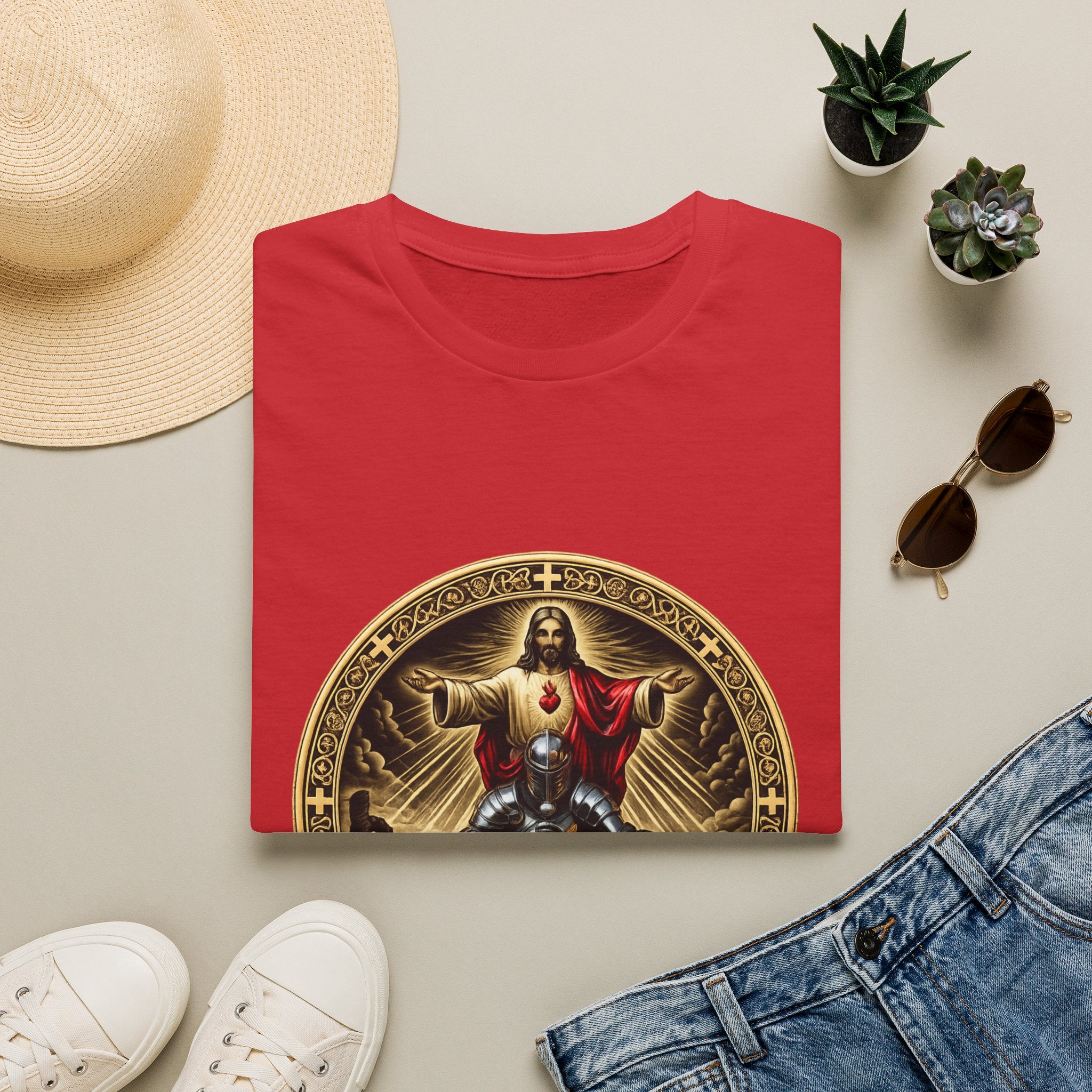 Jesus Crusader Graphic T-Shirt