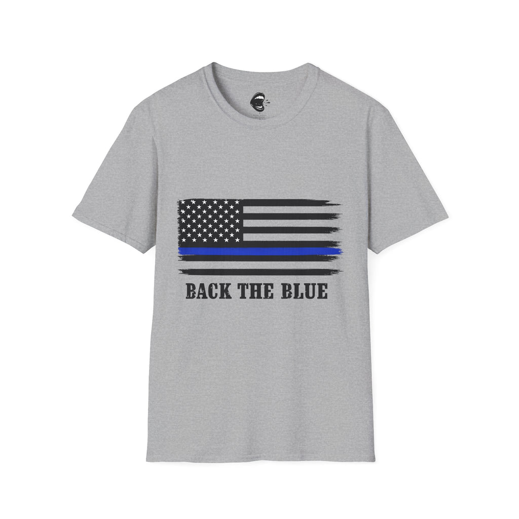 T-Shirt — Thin Blue Line American Flag "Back The Blue" Patrol Tee