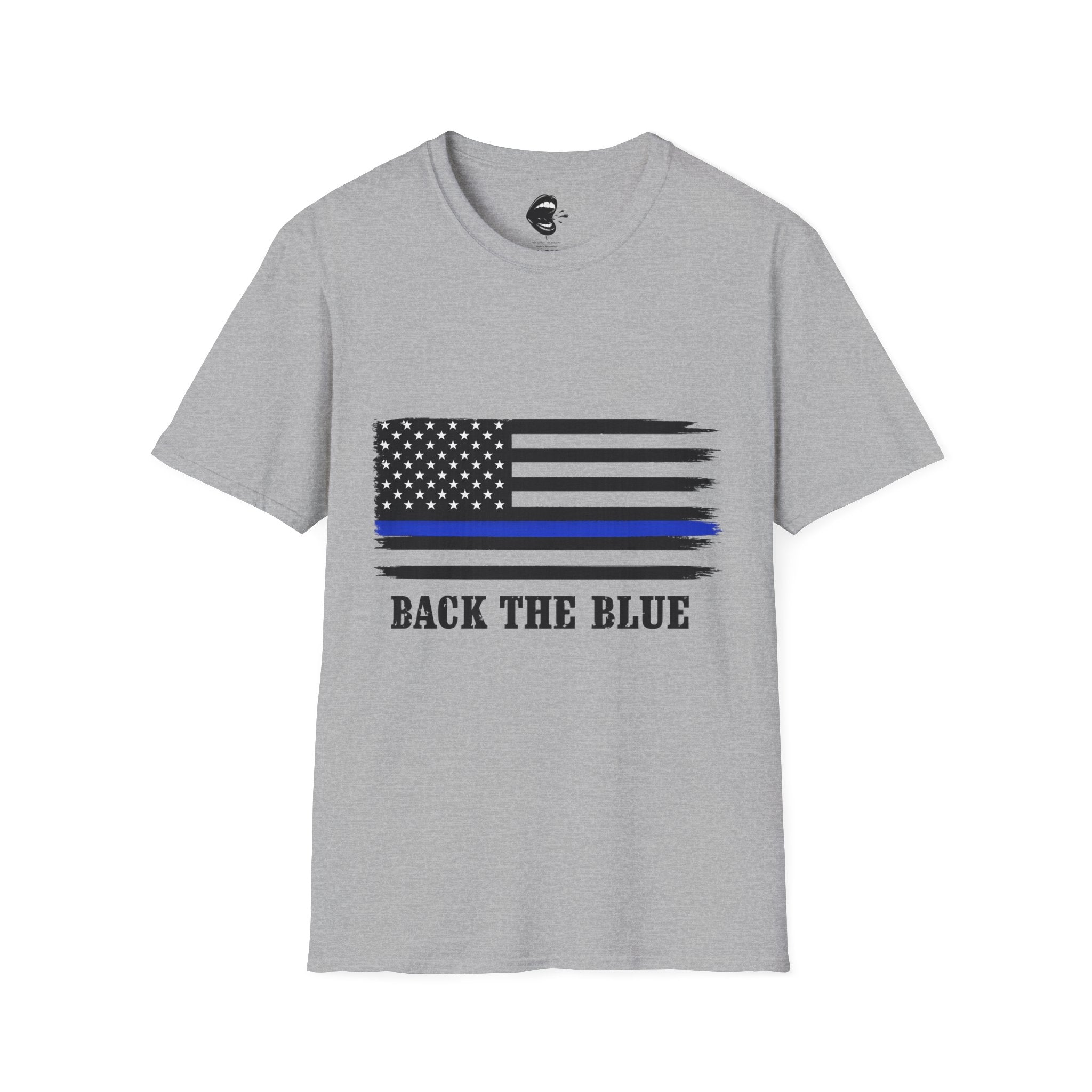 T-Shirt — Thin Blue Line American Flag "Back The Blue" Patrol Tee