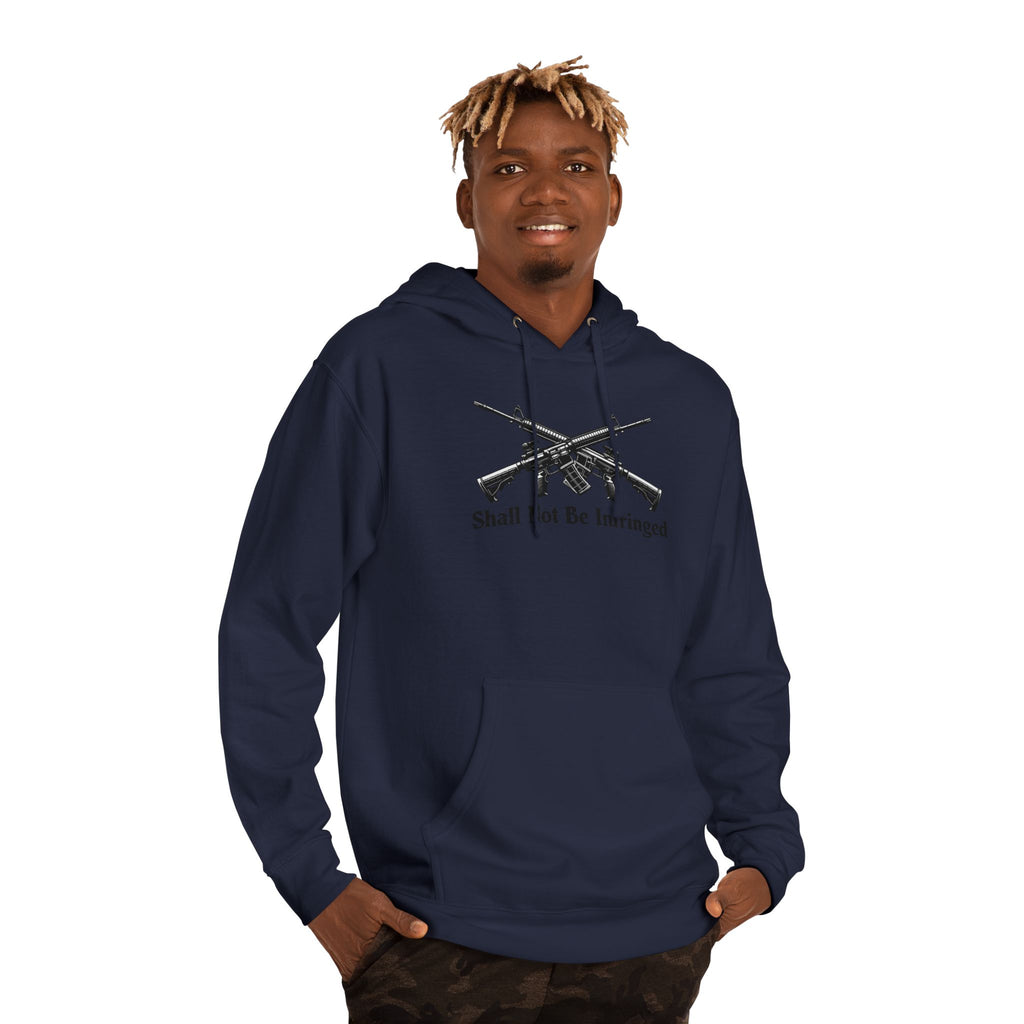Don't Tread On Me Hoodie — "Shall Not Be Infringed" Rifle Graphic