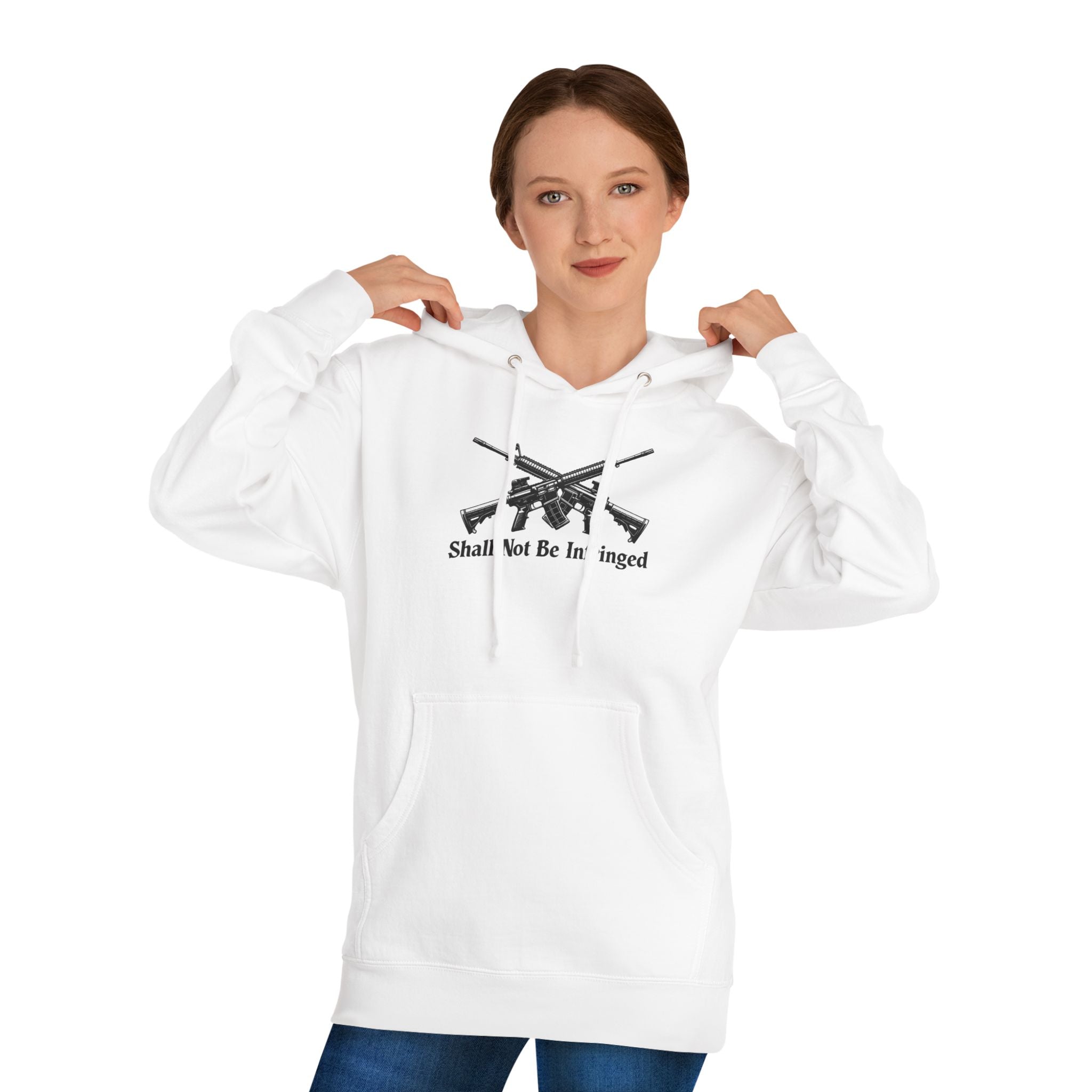 Don't Tread On Me Hoodie — "Shall Not Be Infringed" Rifle Graphic