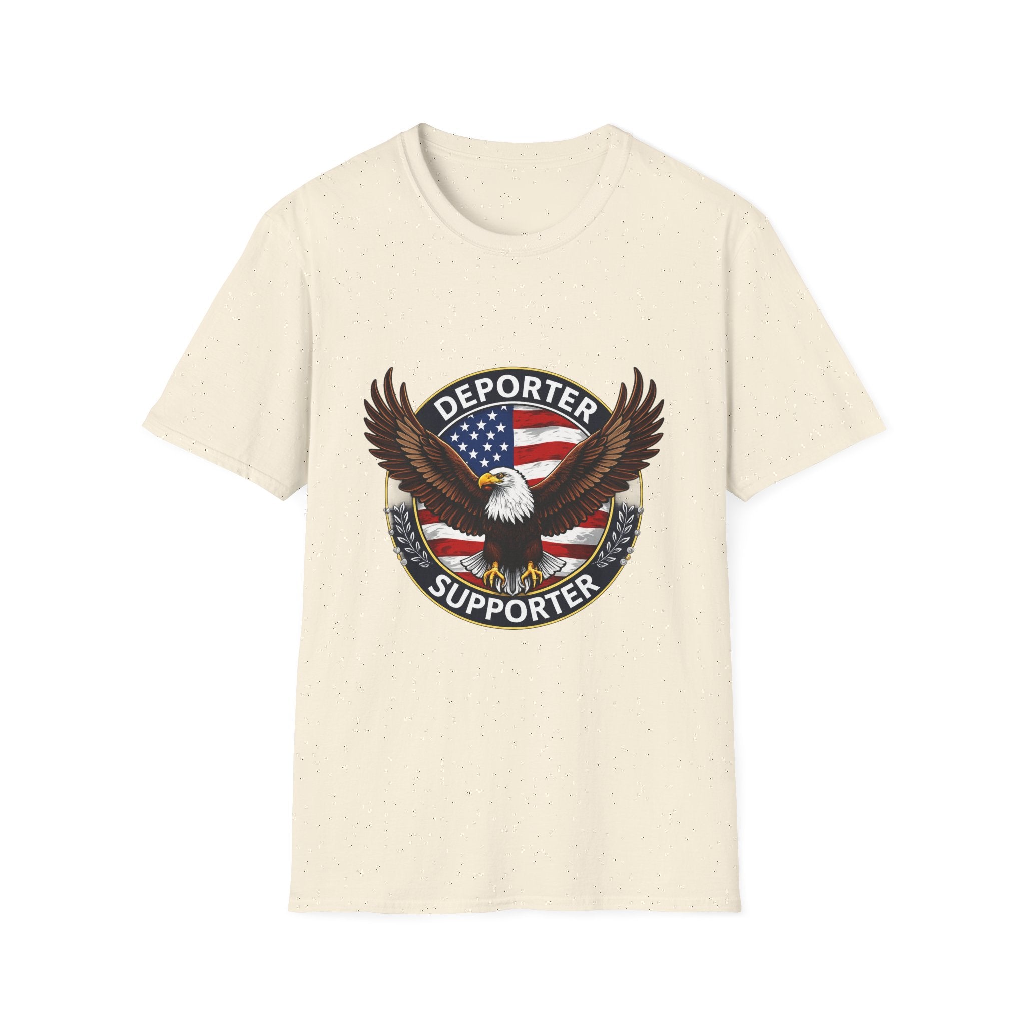 Deporter Supporter T-Shirt — Patriotic Eagle American Flag Tee