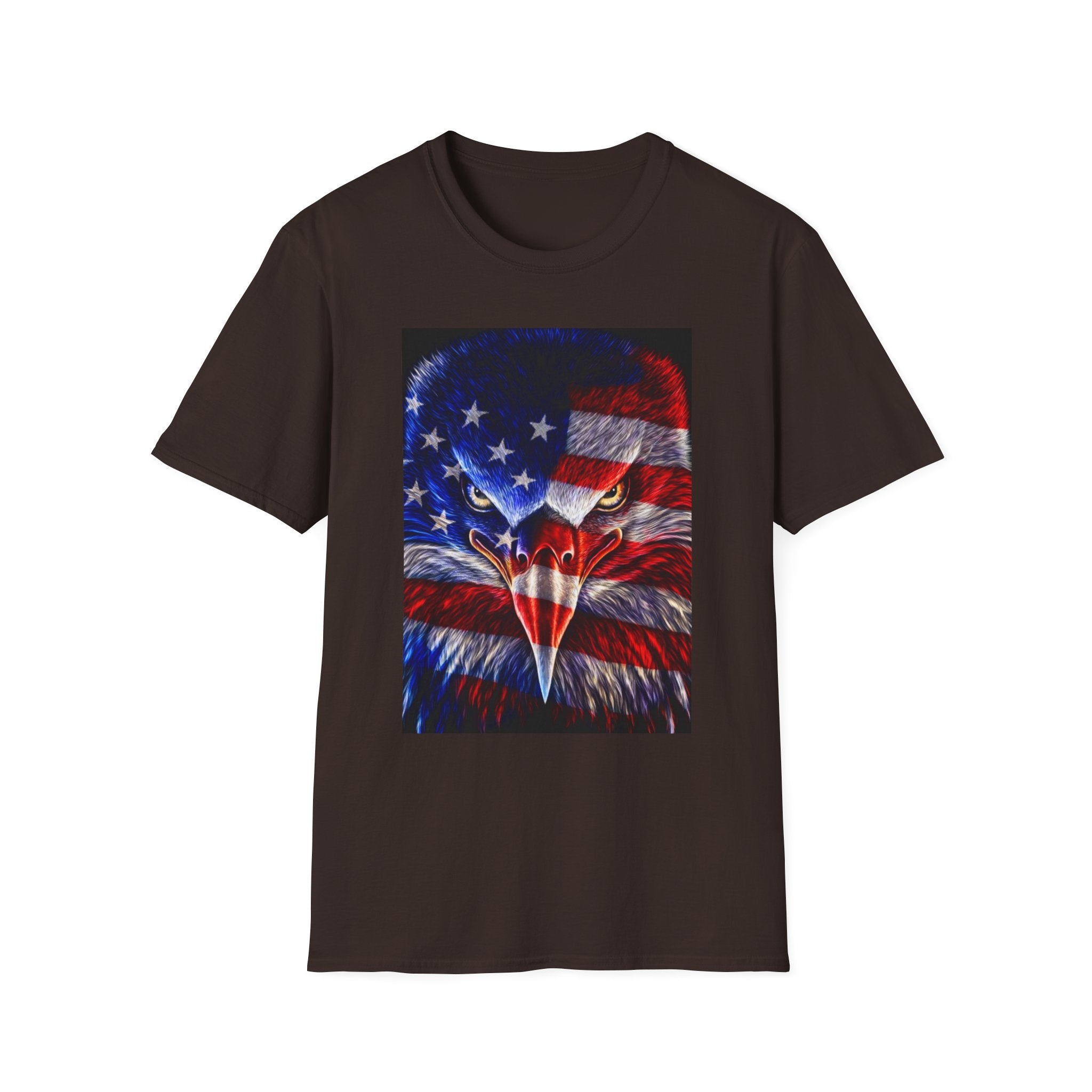 Patriotic Eagle T-Shirt — American Flag Bald Eagle Graphic Tee