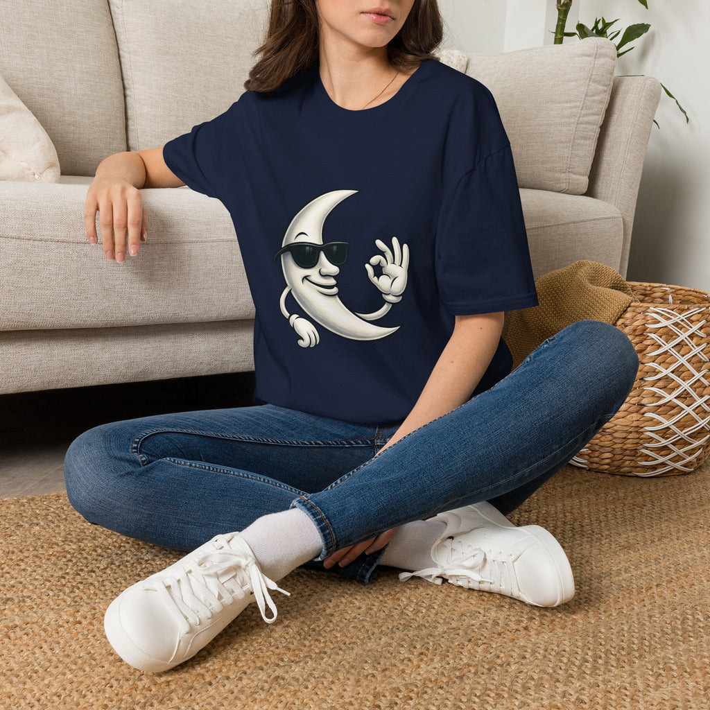 Cool Moon Graphic T-Shirt — Sunglasses Moon