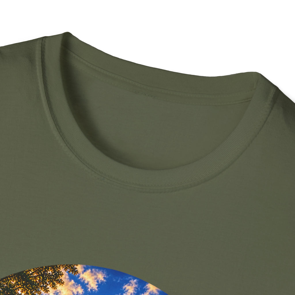 Patriotic Church Sunset T-Shirt — American Flag Chapel Scene