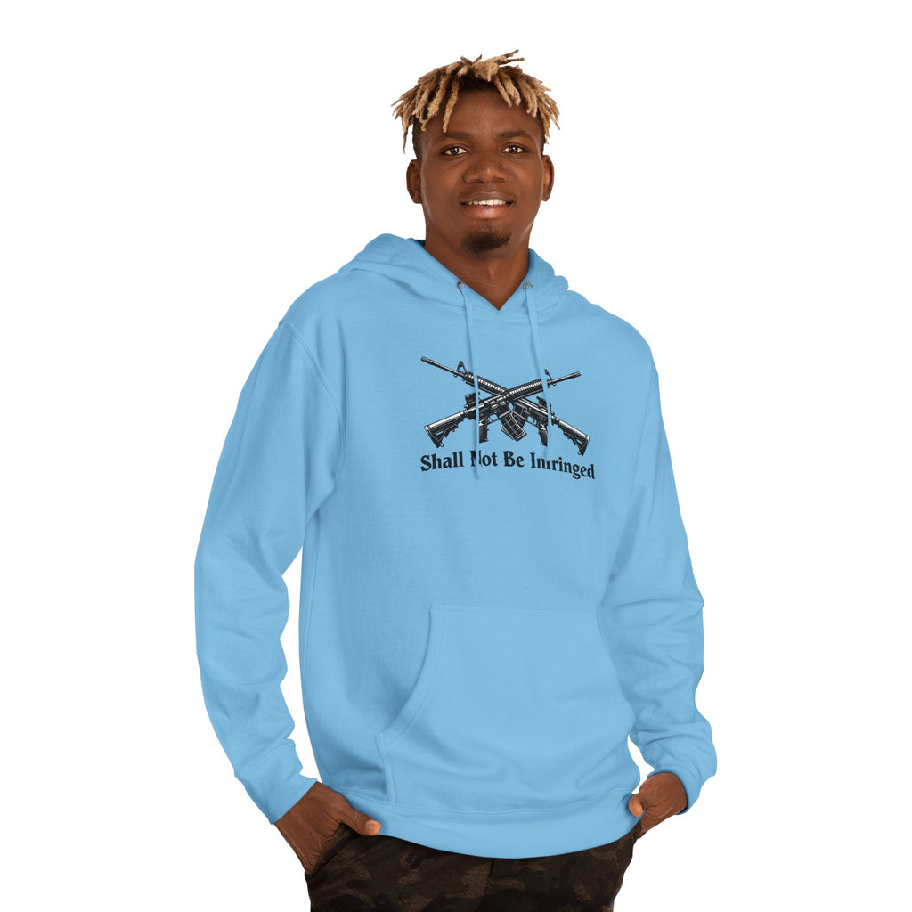 Don't Tread On Me Hoodie — "Shall Not Be Infringed" Rifle Graphic