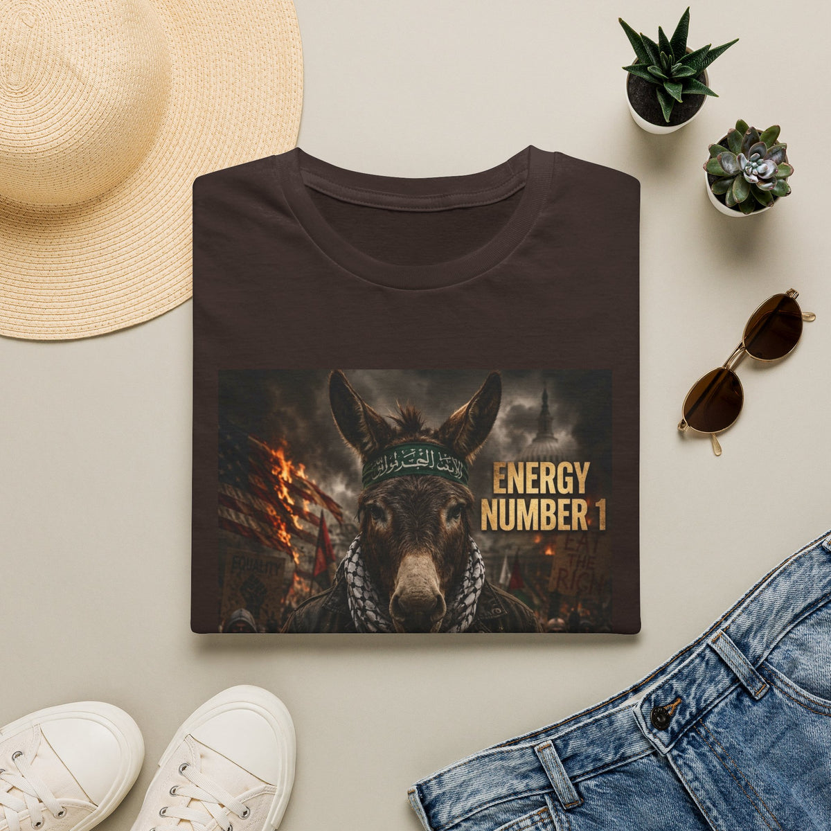 Donkey 'Energy Number 1' Graphic T-Shirt – Dark Urban Animal Vibe