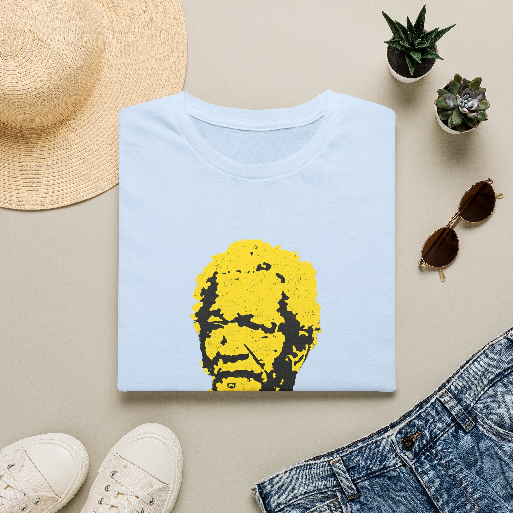 Graphic T-Shirt — Yellow Pop Art Face "You Big Dummy" Retro Humor Tee