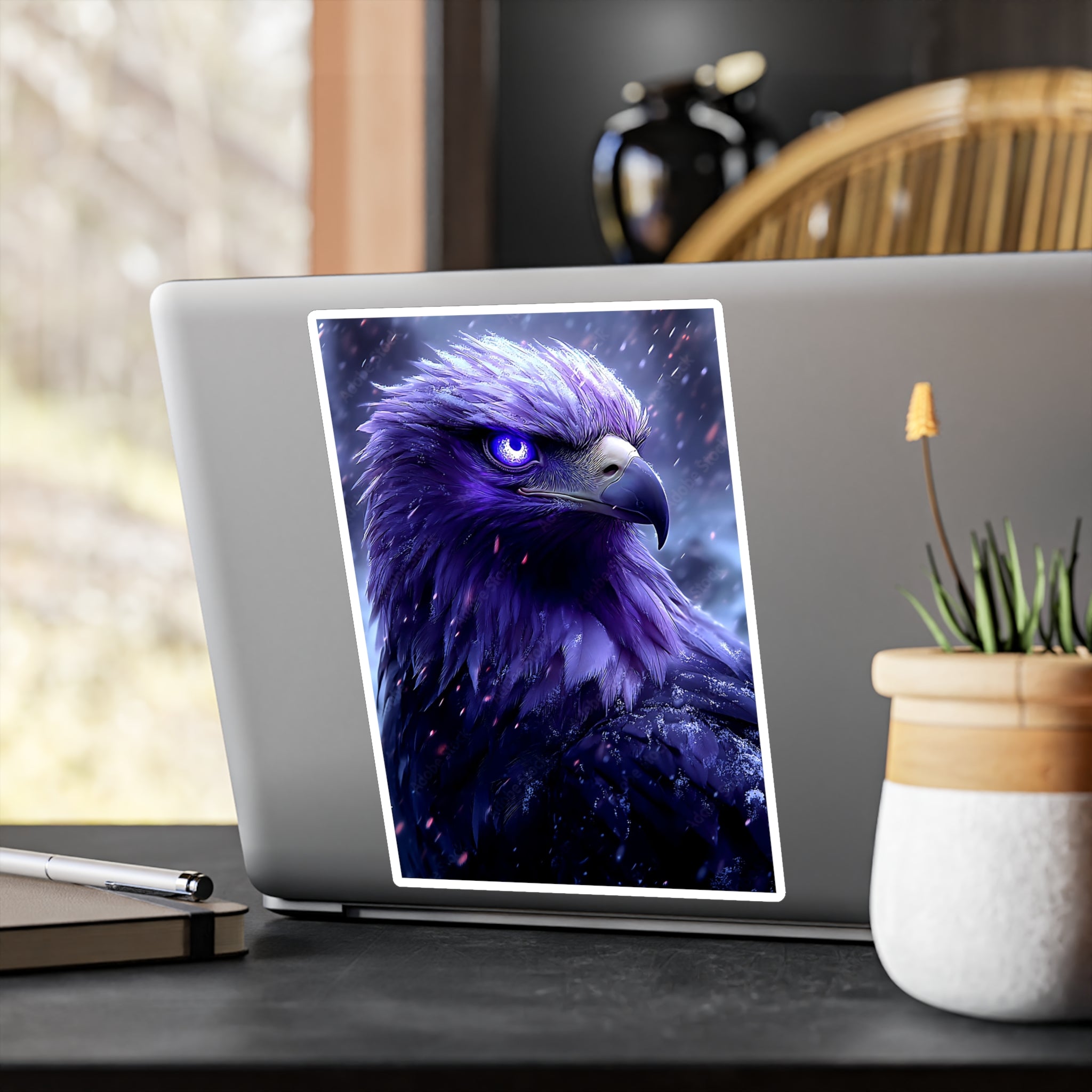 Purple Fantasy Eagle Kiss-Cut Vinyl Decal