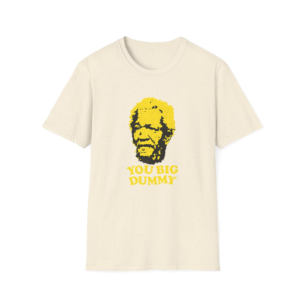 Graphic T-Shirt — Yellow Pop Art Face "You Big Dummy" Retro Humor Tee