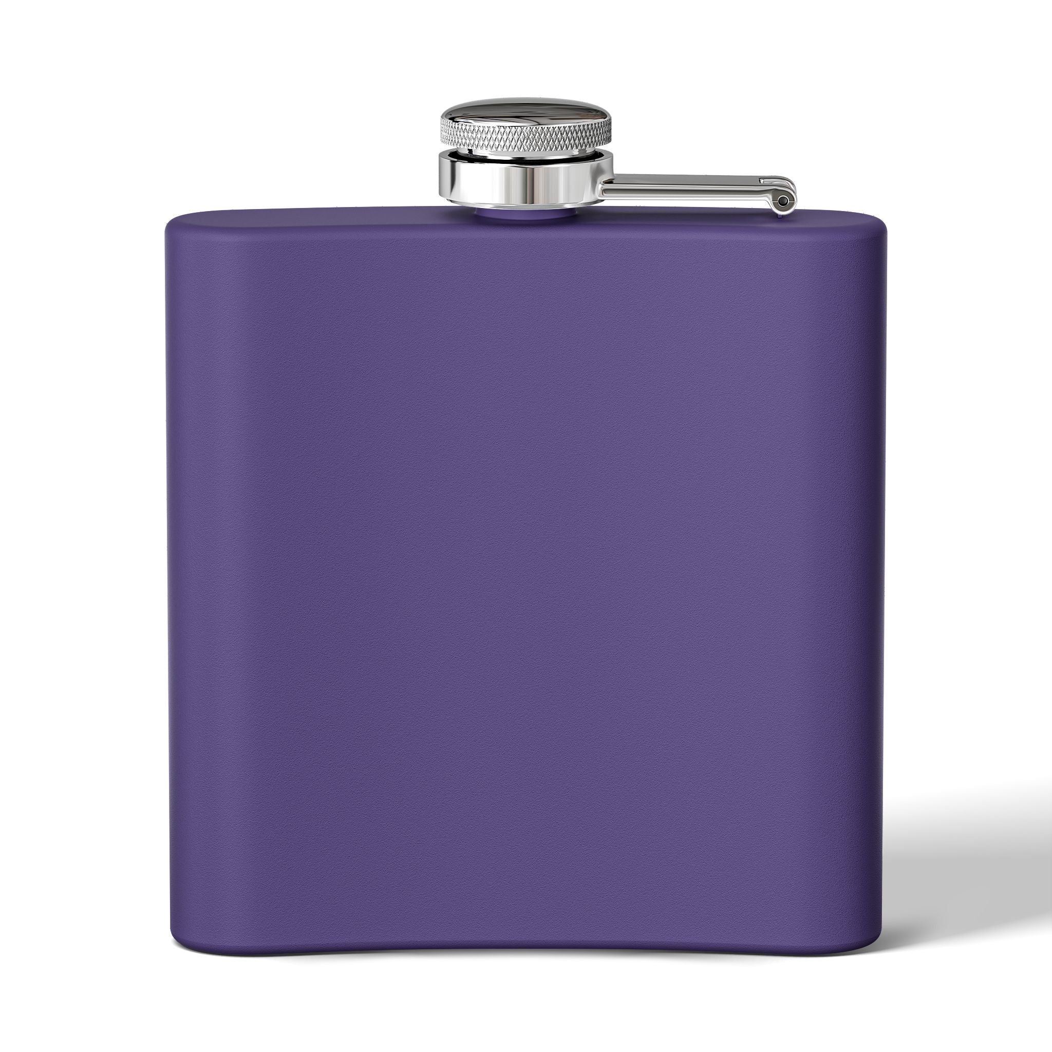 6oz Stainless Steel Flask — Patriotic Middle Finger USA Flag Design