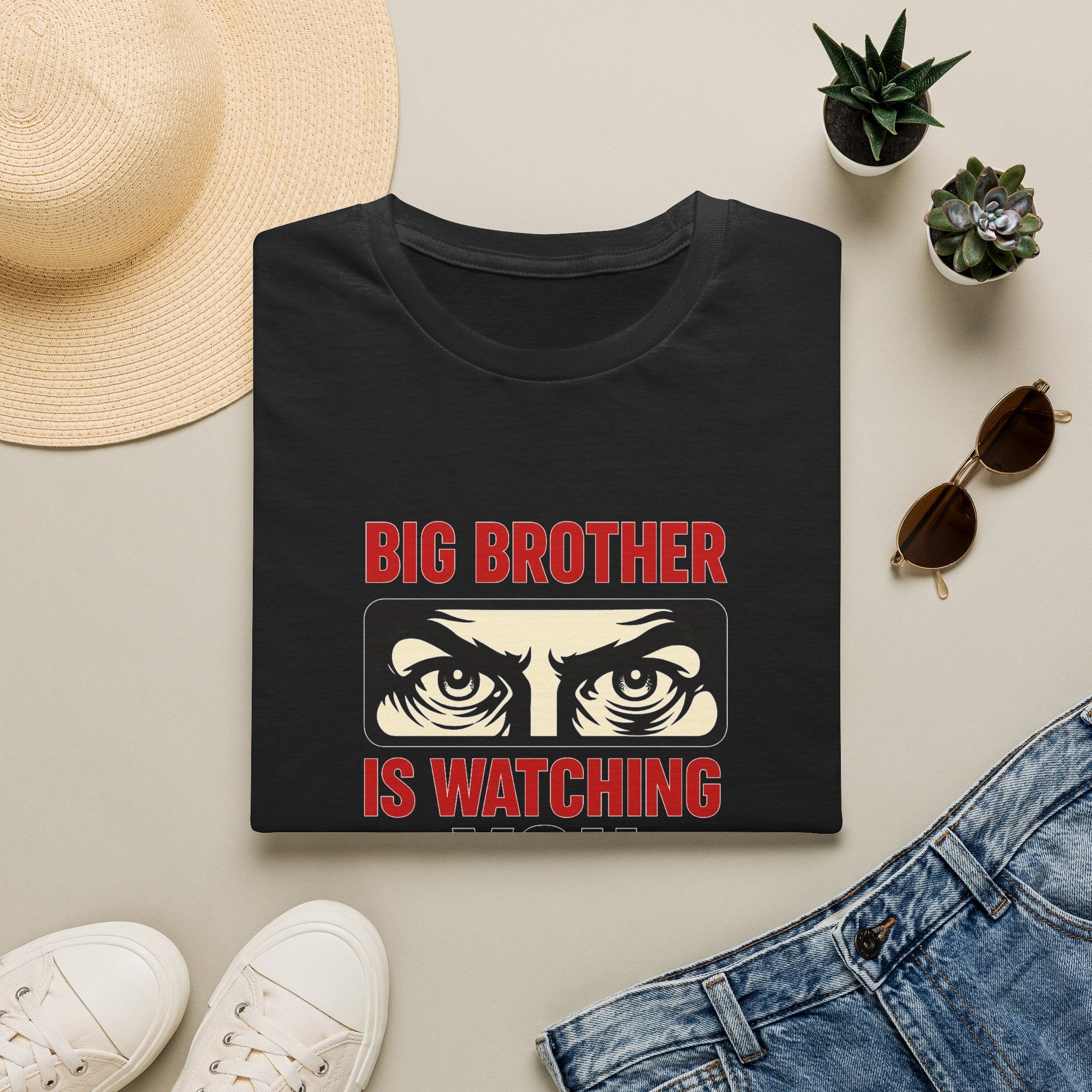 Big Brother Is Watching T-Shirt — Dystopian Surveillance Graphic Tee