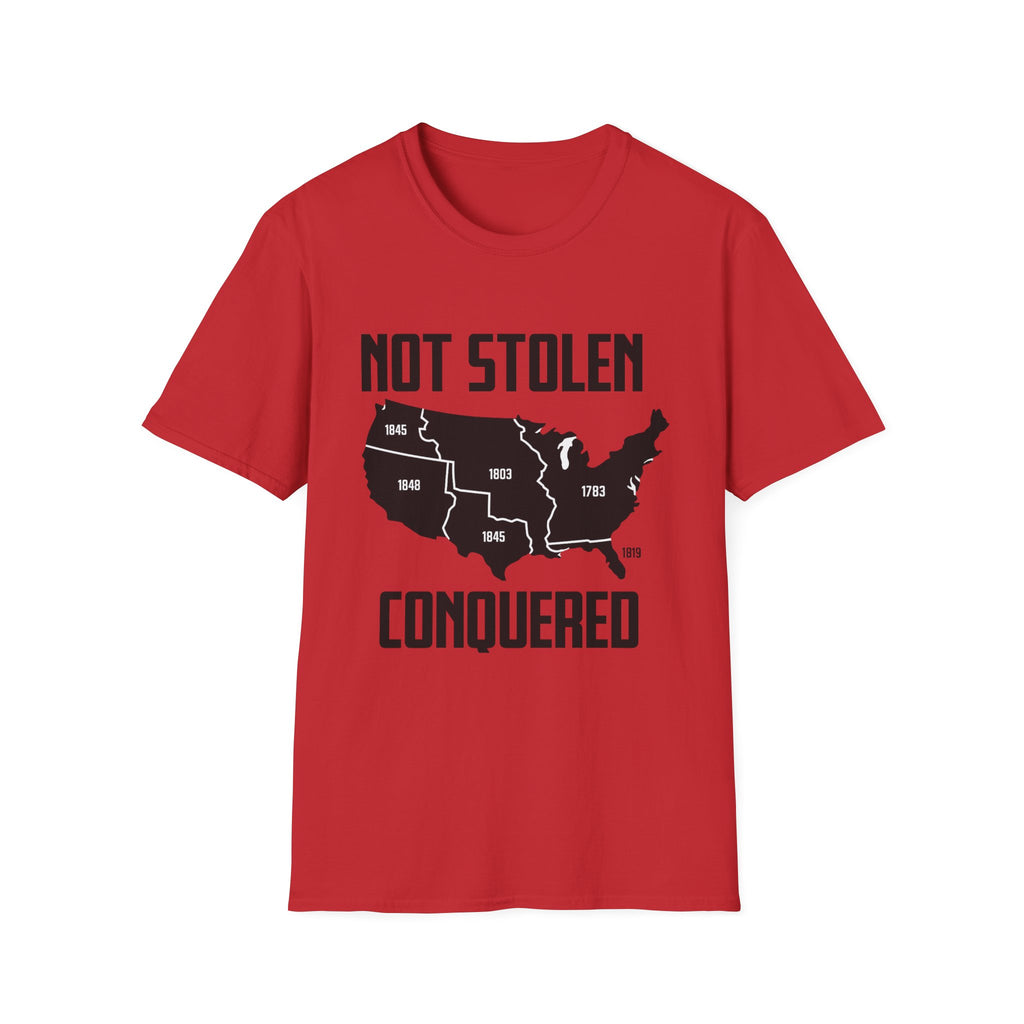Not Stolen Conquered T‑Shirt — Historical Midwest/Great Plains Map Tee