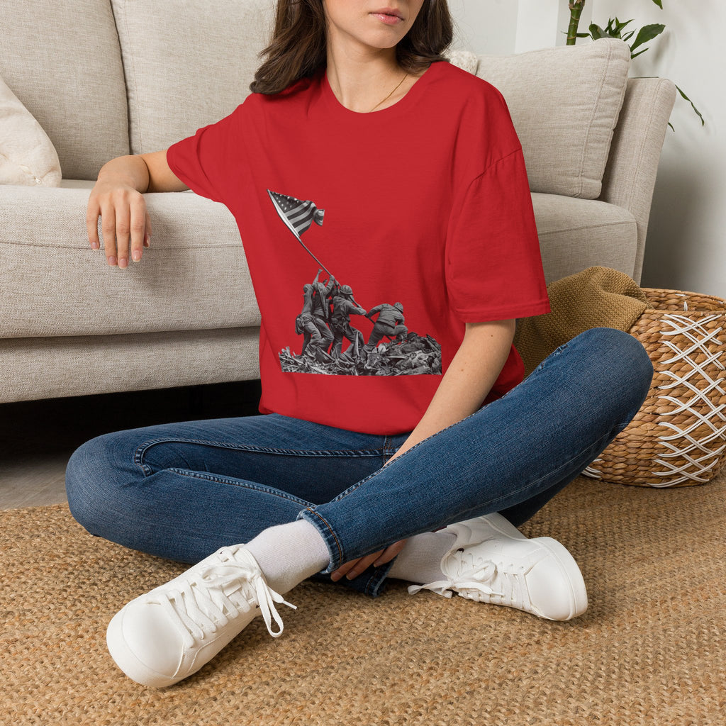 Iwo Jima Flag Raising T-Shirt — WWII Memorial Tribute Tee