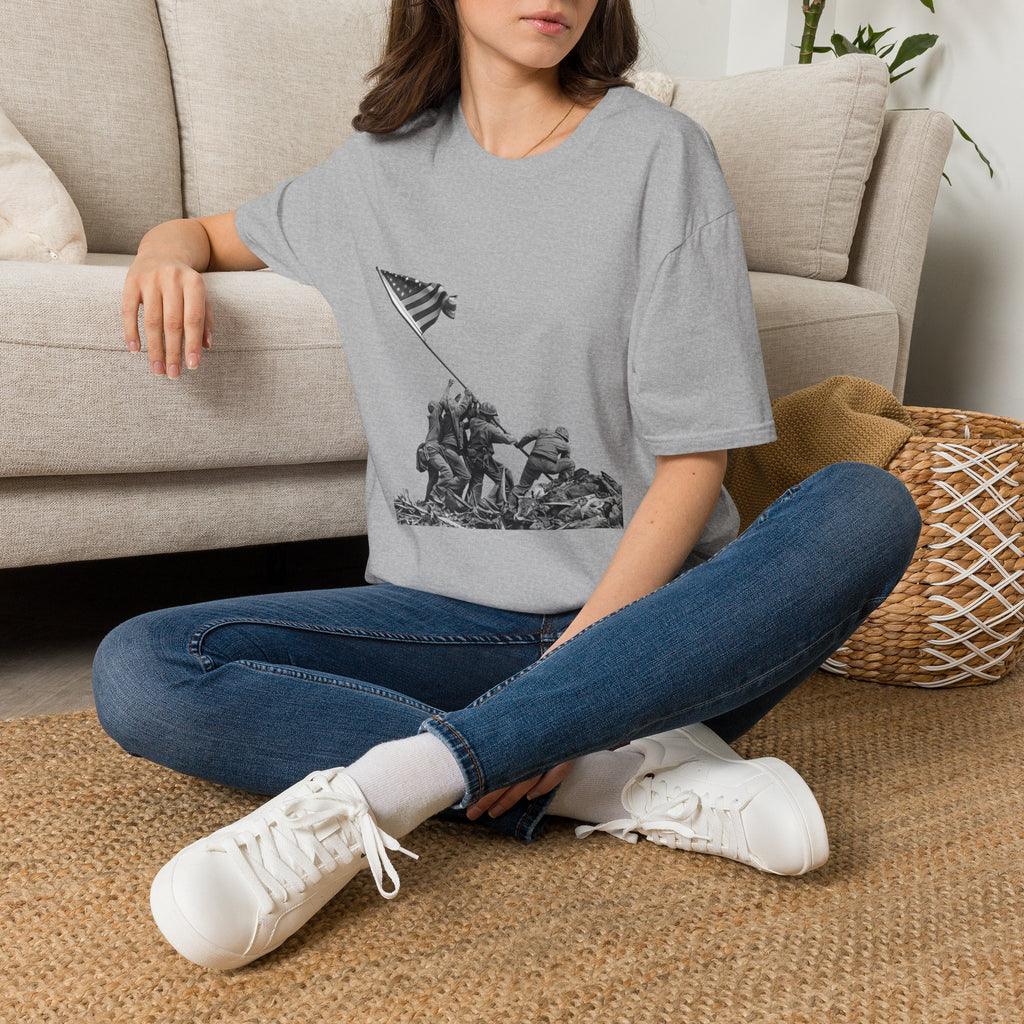 Iwo Jima Flag Raising T-Shirt — WWII Memorial Tribute Tee