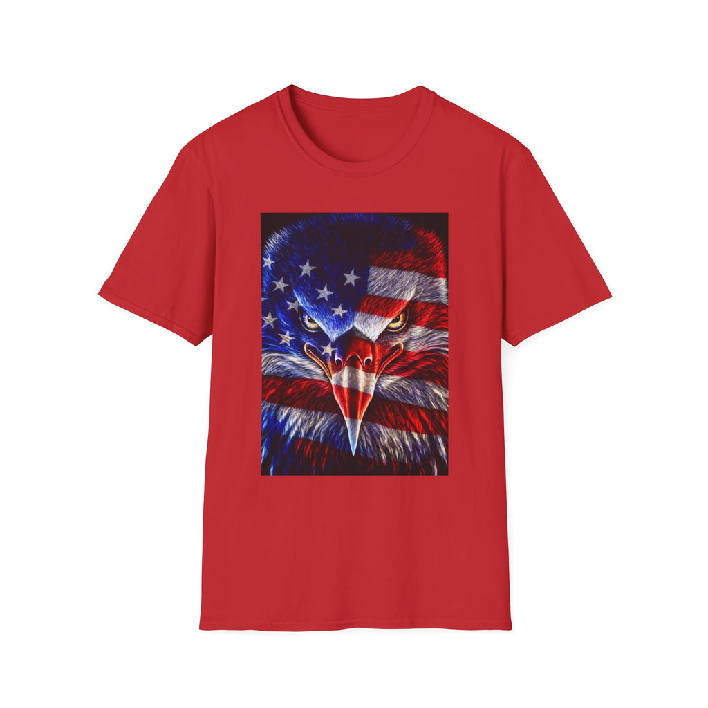 Patriotic Eagle T-Shirt — American Flag Bald Eagle Graphic Tee
