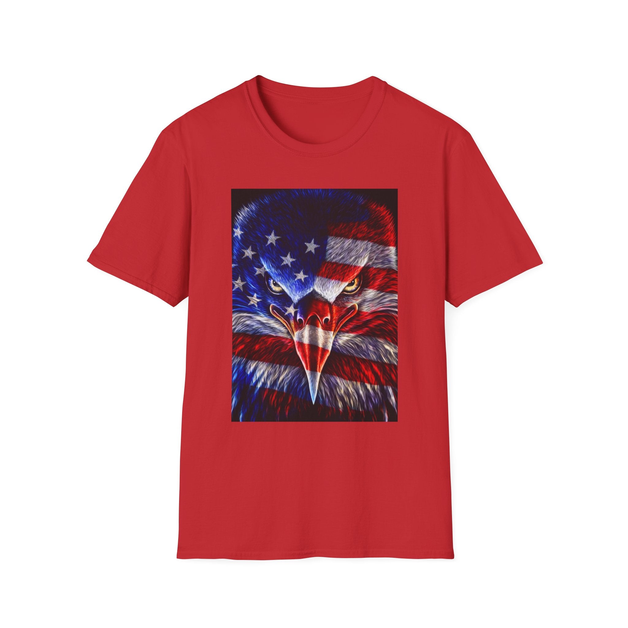 Patriotic Eagle T-Shirt — American Flag Bald Eagle Graphic Tee