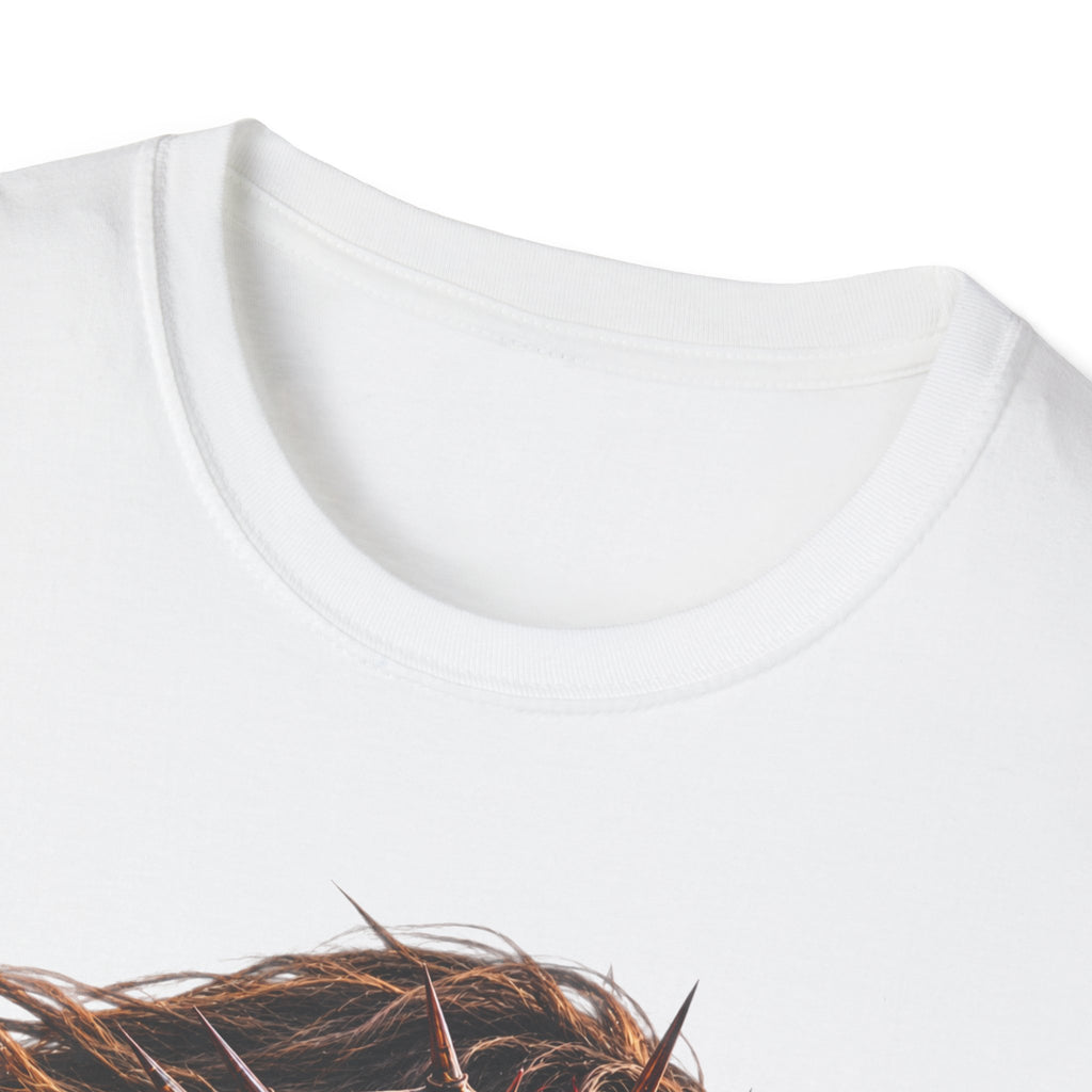 Jesus Portrait T-Shirt — Crown of Thorns Inspirational Christian Tee