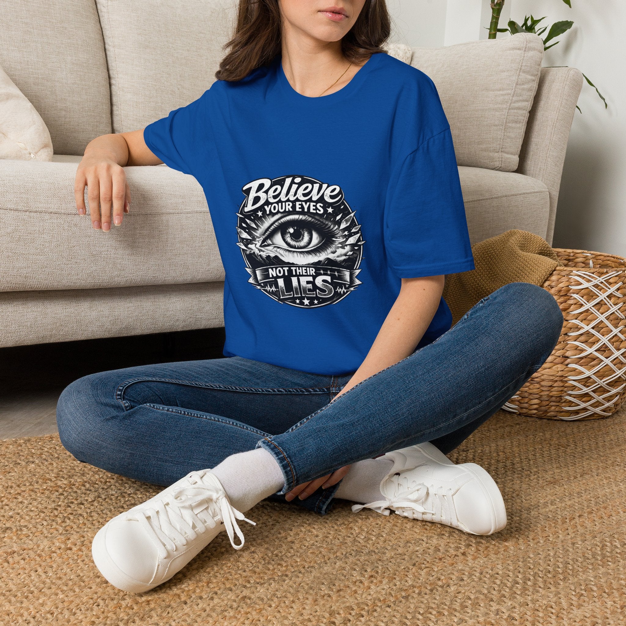 Believe Your Eyes T-Shirt — Vintage All-Seeing Eye Graphic Tee