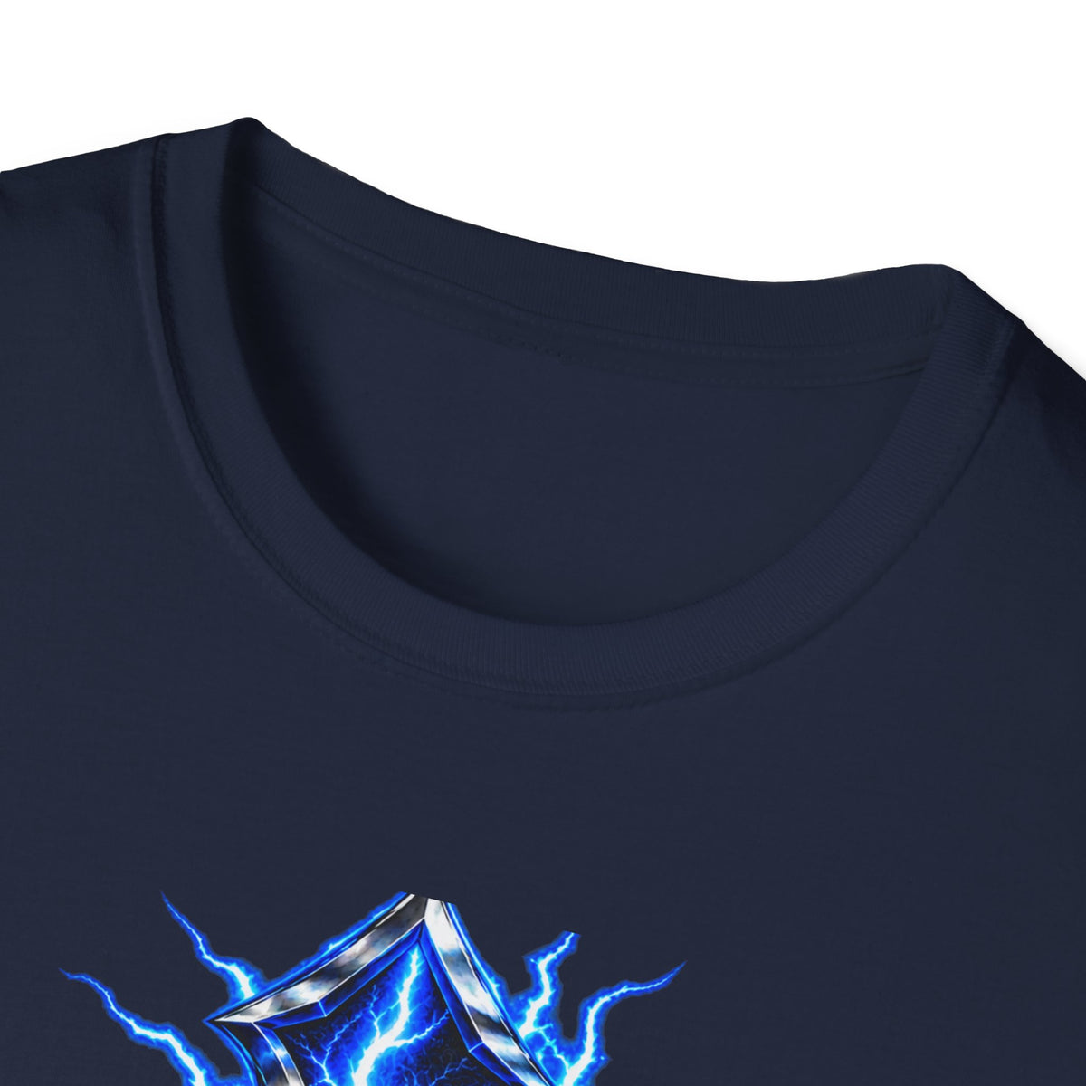 Electric Blue Cross T-Shirt – Lightning Church Graphic Tee