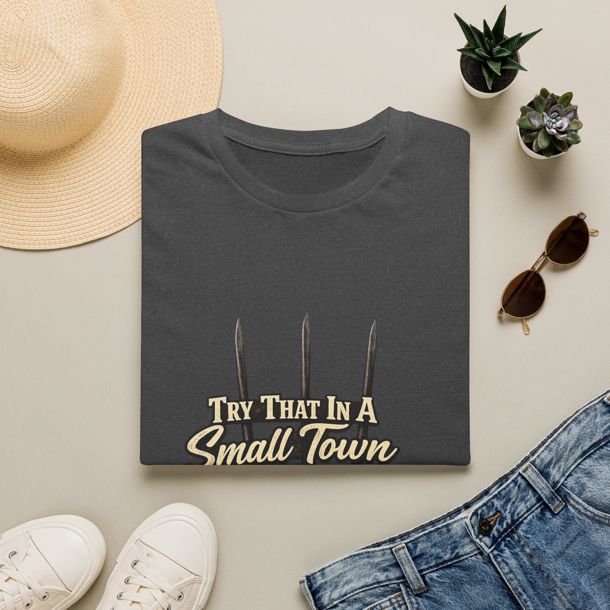 T‑Shirt — "Try That in a Small Town" Pitchfork Graphic Tee