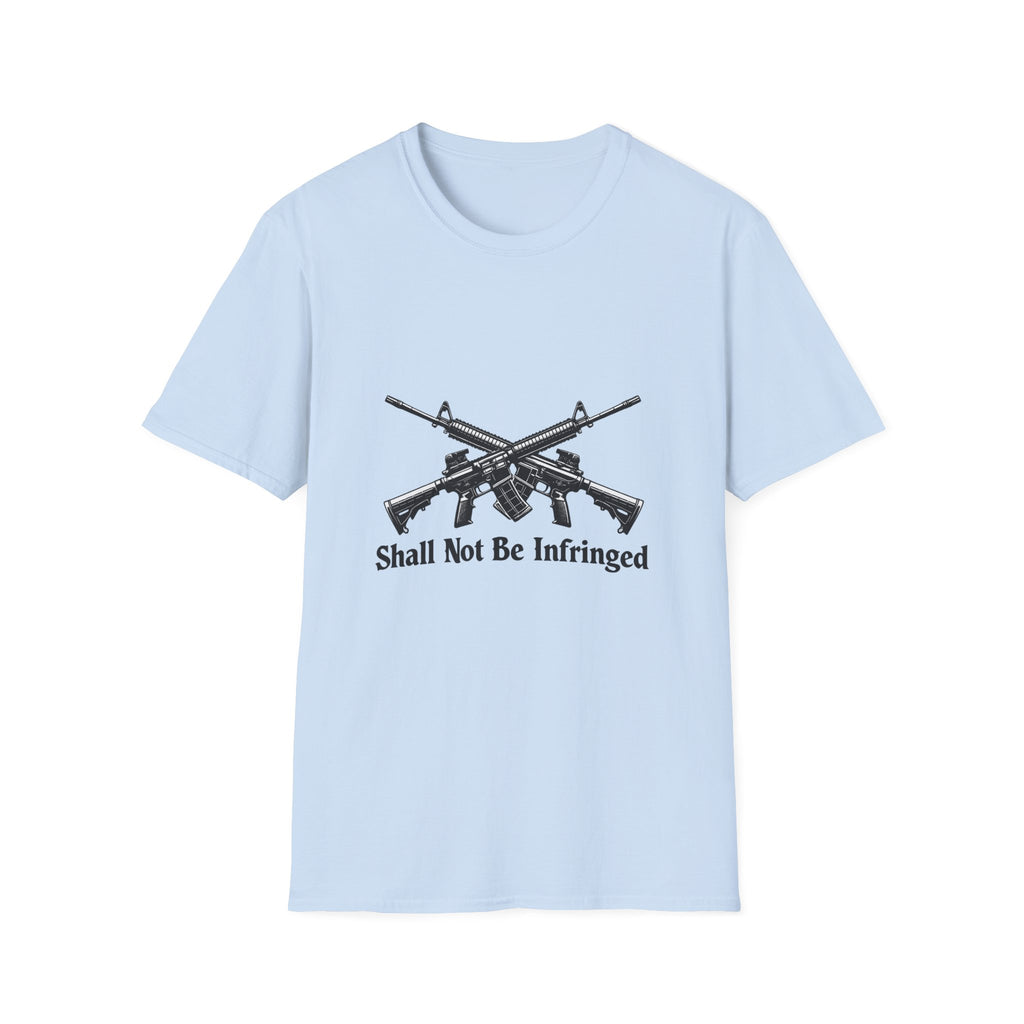 T‑Shirt — "Shall Not Be Infringed" Crossed Rifles 2nd Amendment Tee