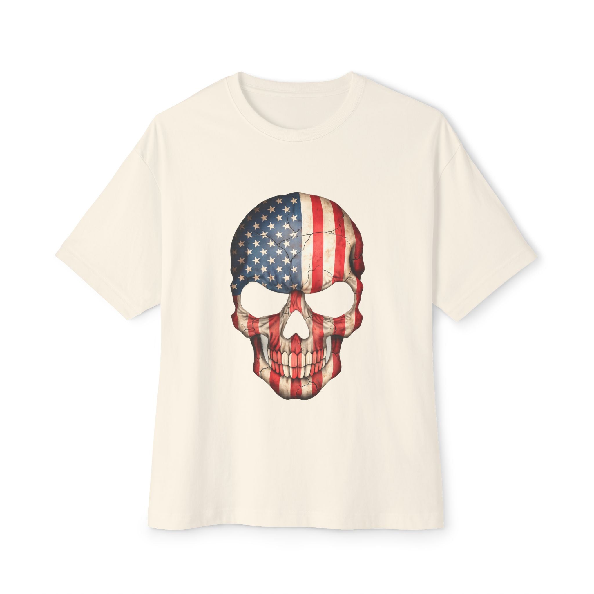 American Flag Skull Tee — Patriotic Graphic T-Shirt
