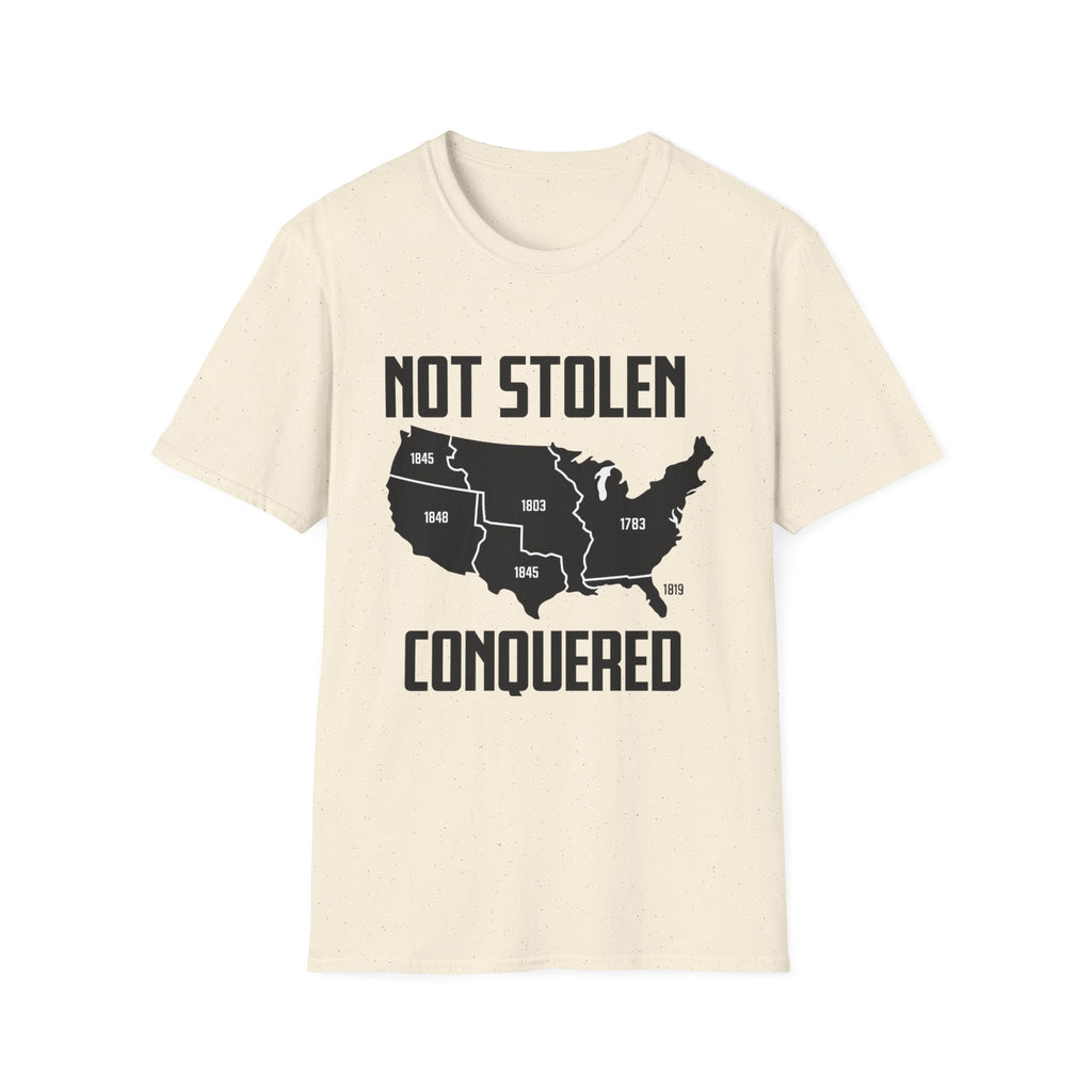 Not Stolen Conquered T‑Shirt — Historical Midwest/Great Plains Map Tee