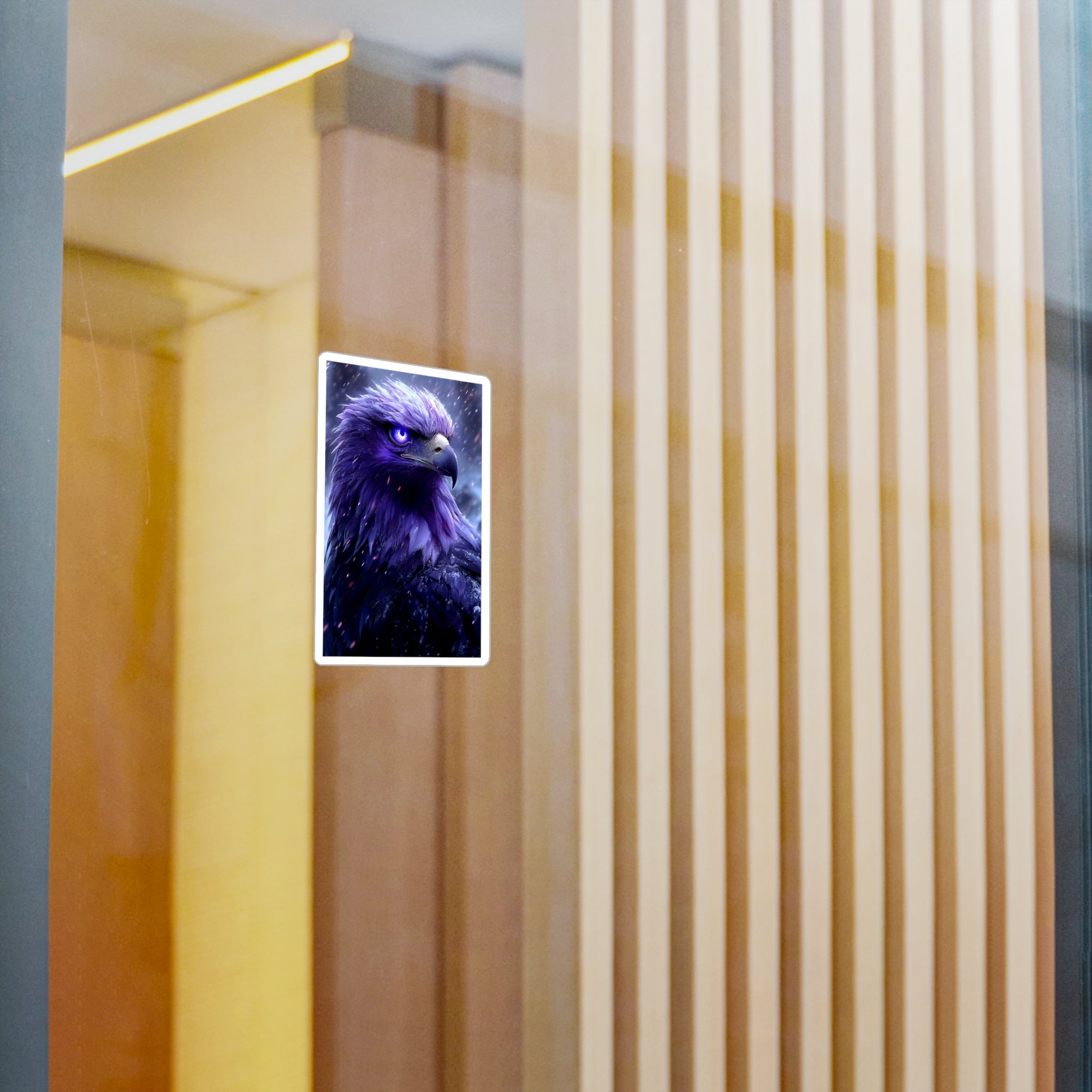 Purple Fantasy Eagle Kiss-Cut Vinyl Decal