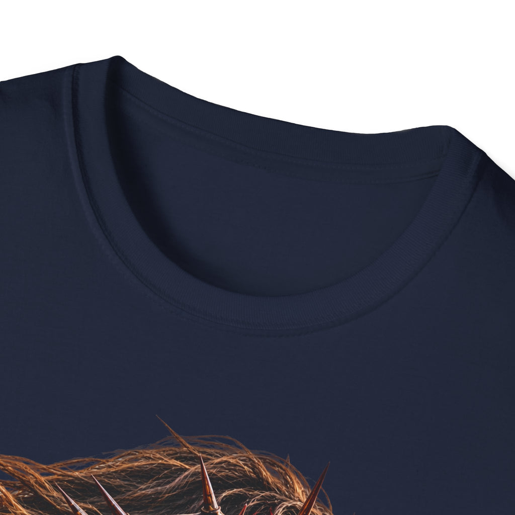 Jesus Portrait T-Shirt — Crown of Thorns Inspirational Christian Tee