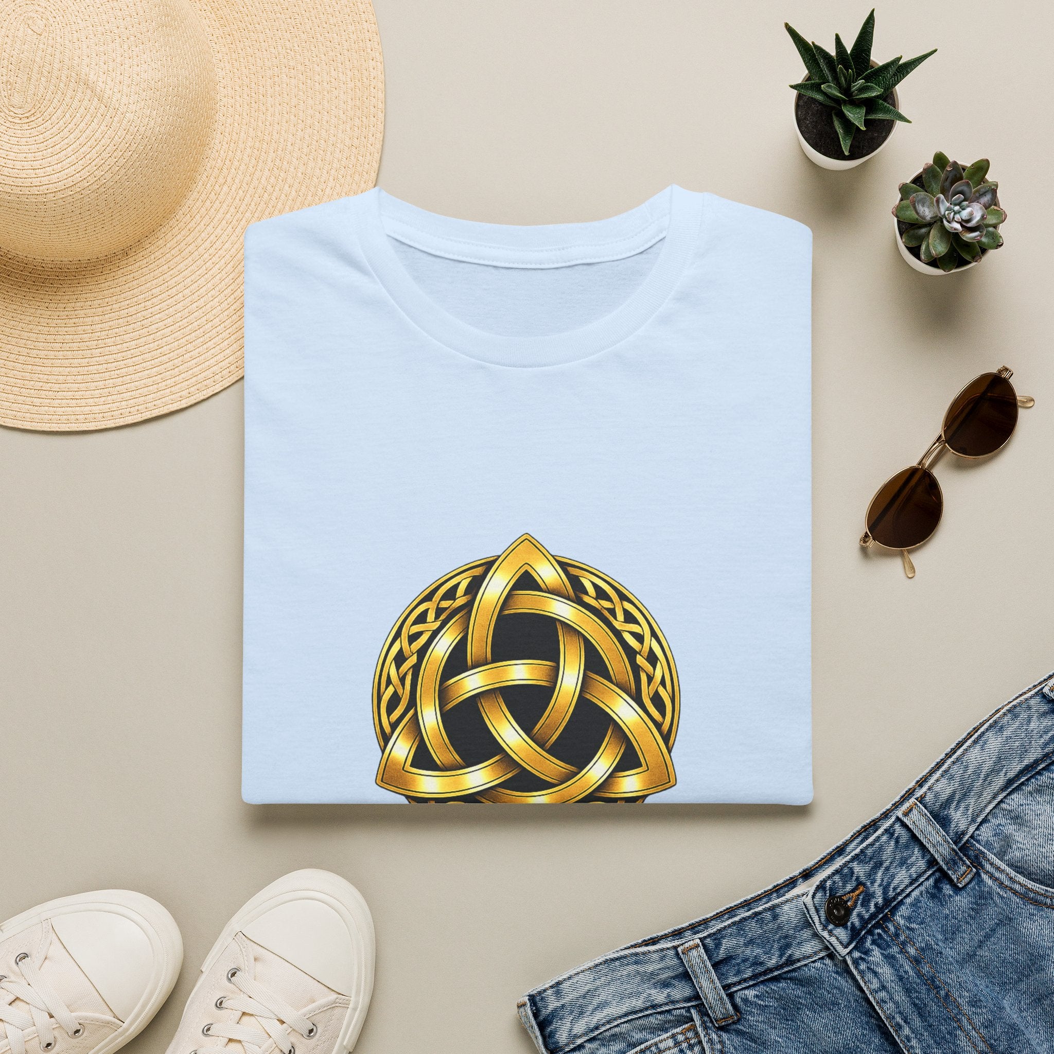 Celtic Pride Gold Trinity Knot T-Shirt