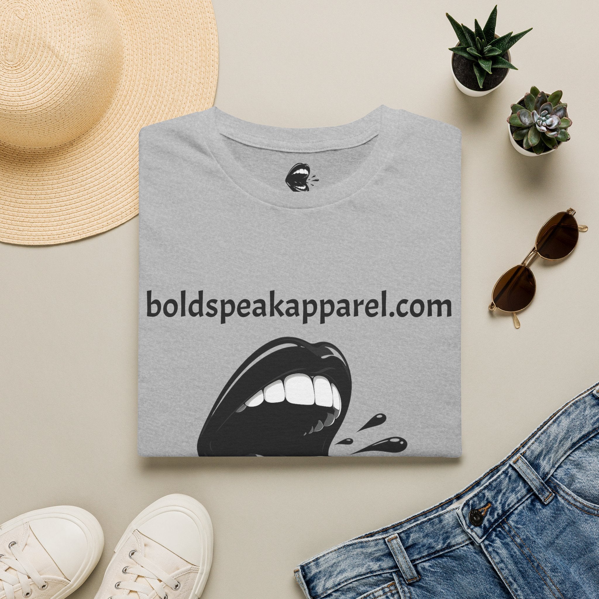 Graphic T-Shirt — 'boldspeakapparel.com' Screaming Mouth Design