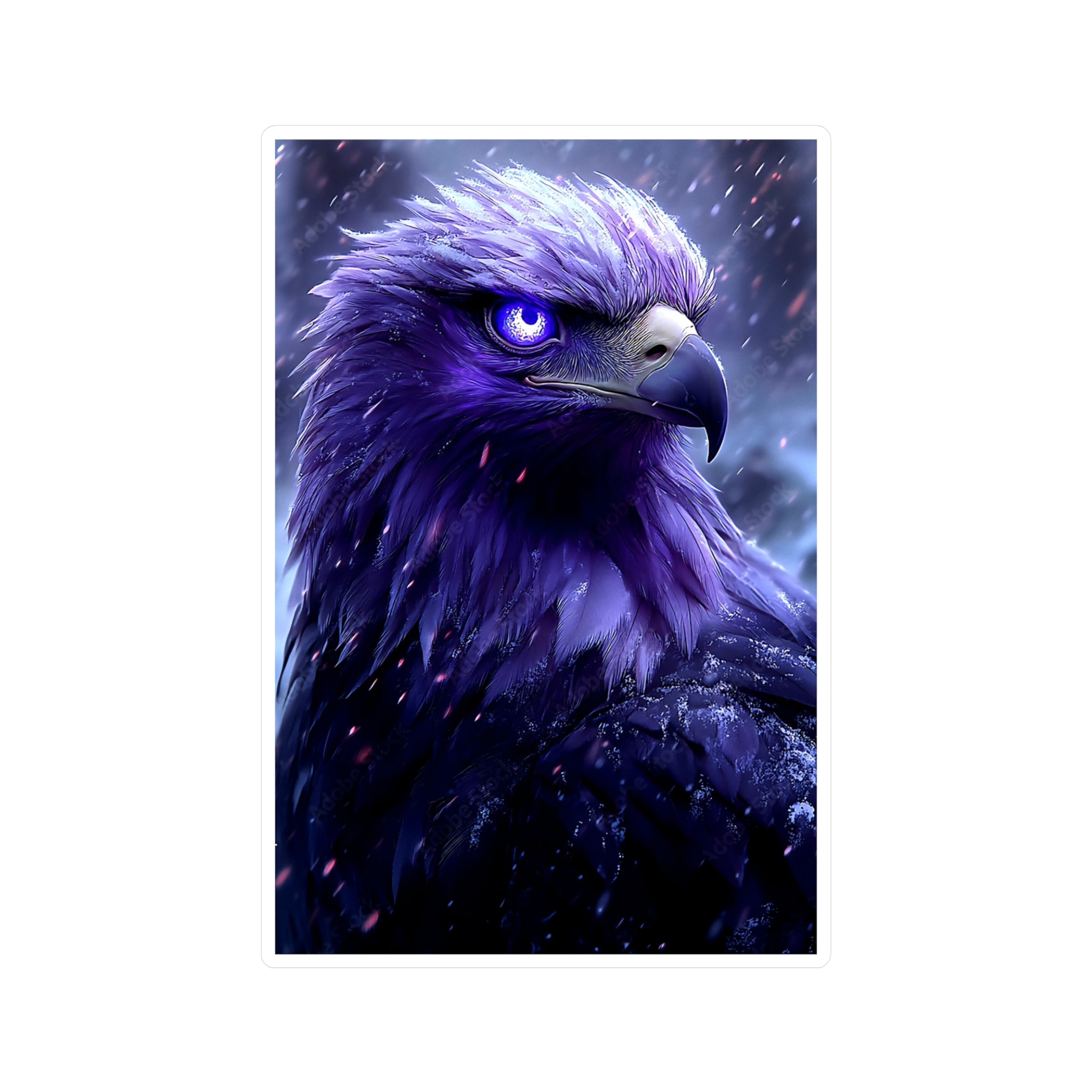 Purple Fantasy Eagle Kiss-Cut Vinyl Decal