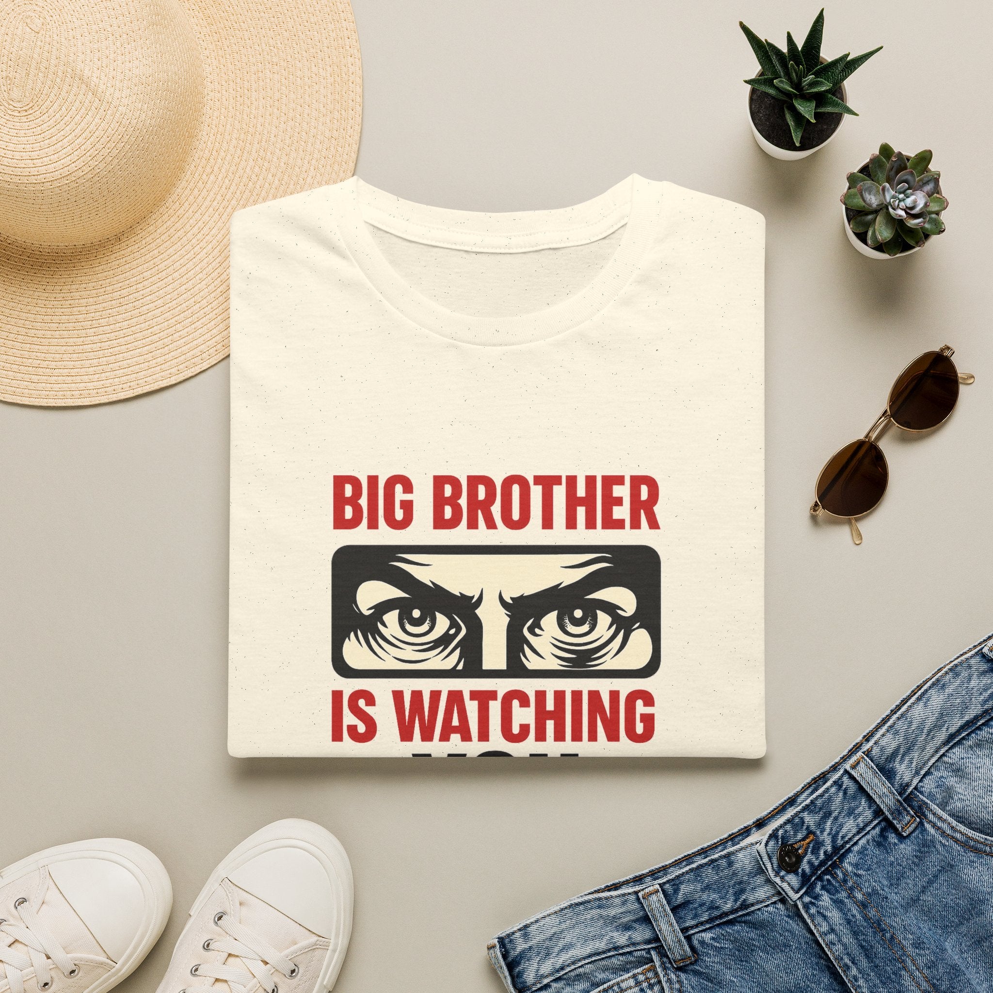 Big Brother Is Watching T-Shirt — Dystopian Surveillance Graphic Tee