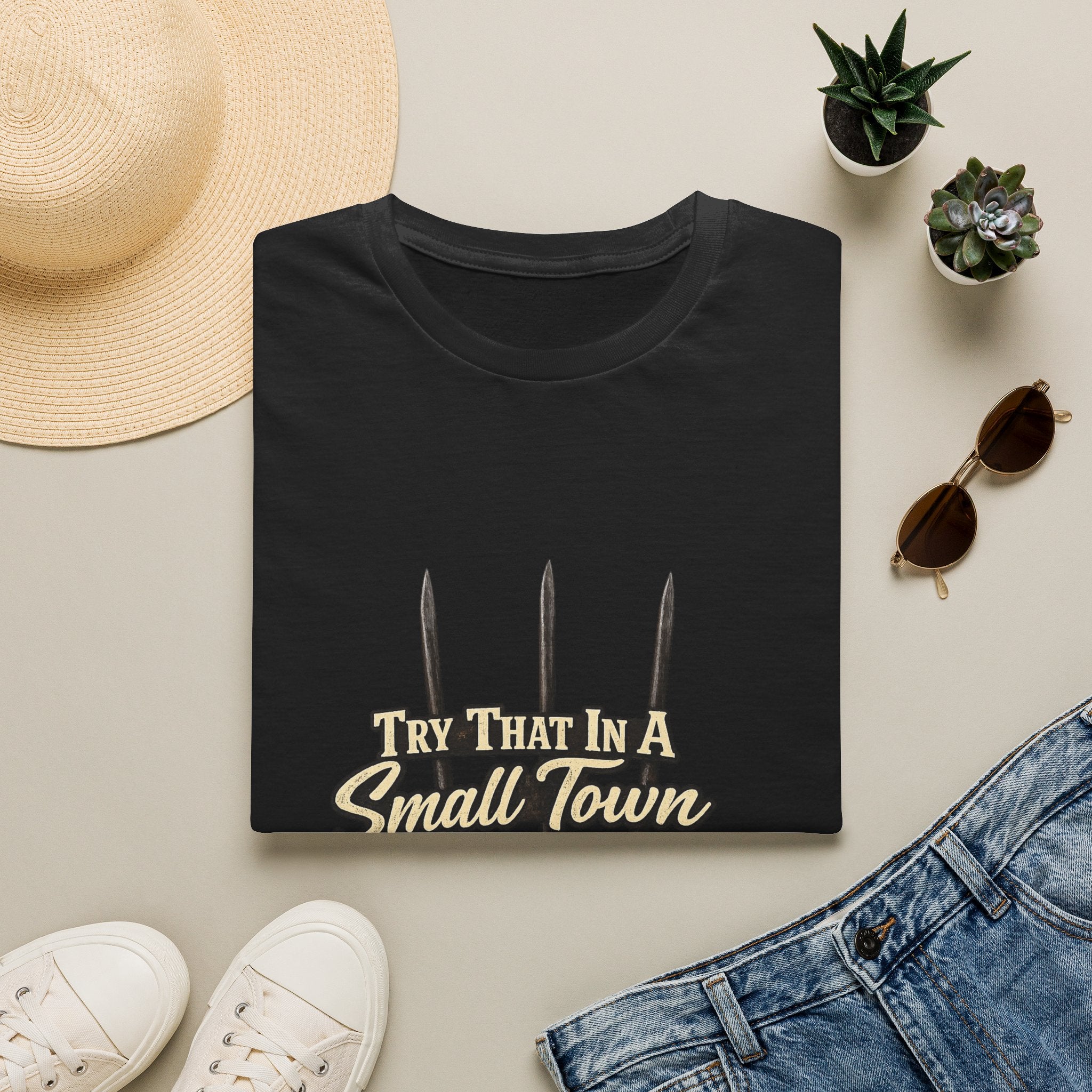 T‑Shirt — "Try That in a Small Town" Pitchfork Graphic Tee