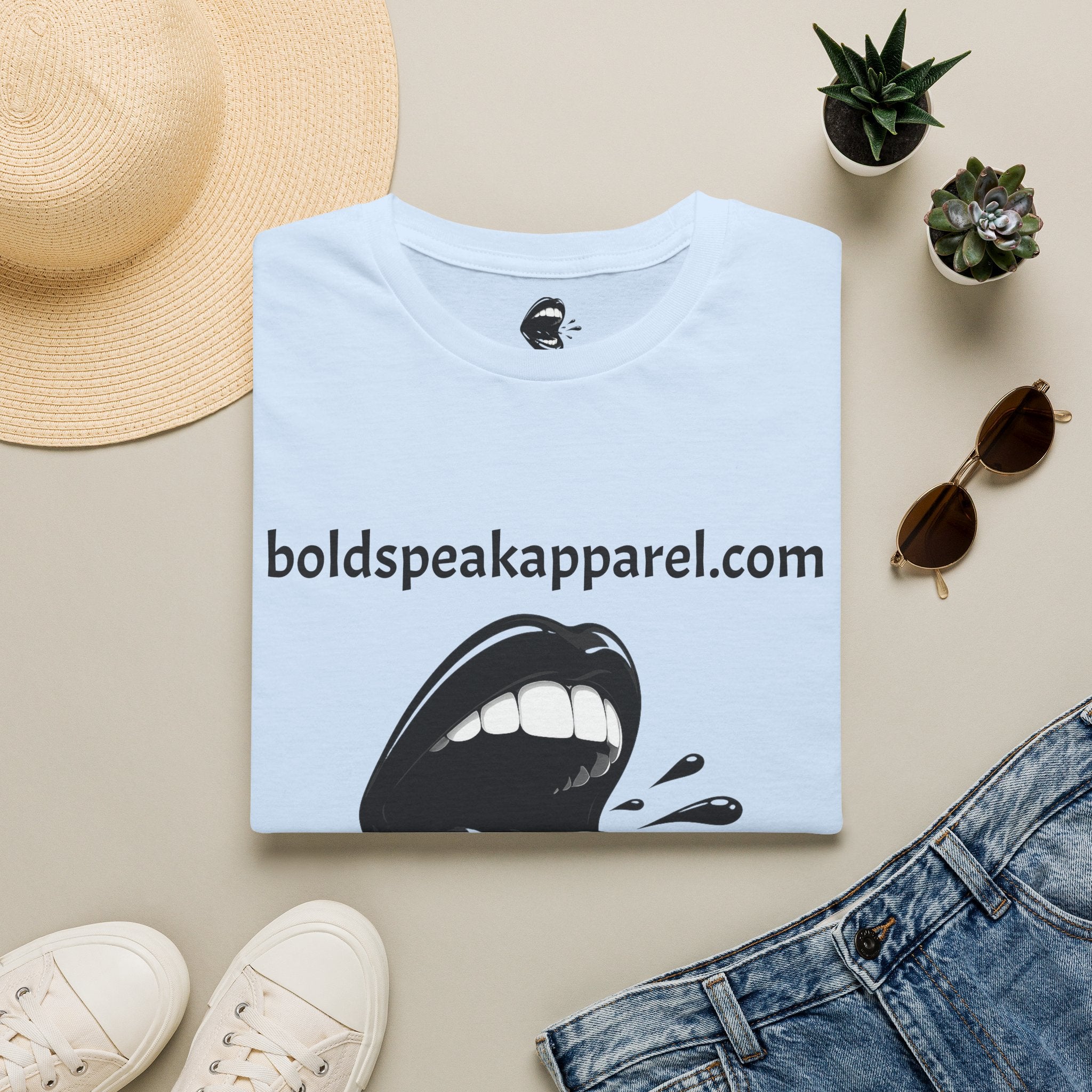 Graphic T-Shirt — 'boldspeakapparel.com' Screaming Mouth Design