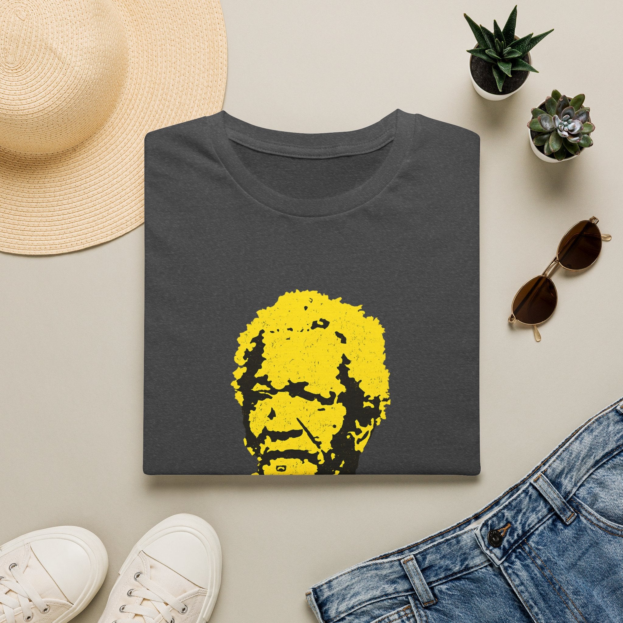 Graphic T-Shirt — Yellow Pop Art Face "You Big Dummy" Retro Humor Tee