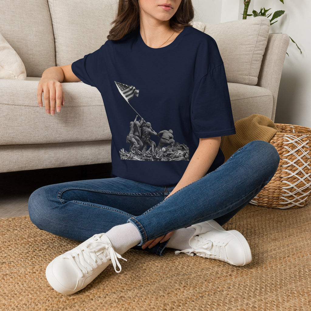 Iwo Jima Flag Raising T-Shirt — WWII Memorial Tribute Tee