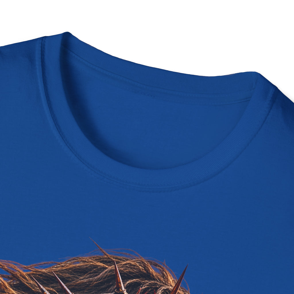 Jesus Portrait T-Shirt — Crown of Thorns Inspirational Christian Tee