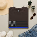 T-Shirt — Thin Blue Line American Flag "Back The Blue" Patrol Tee
