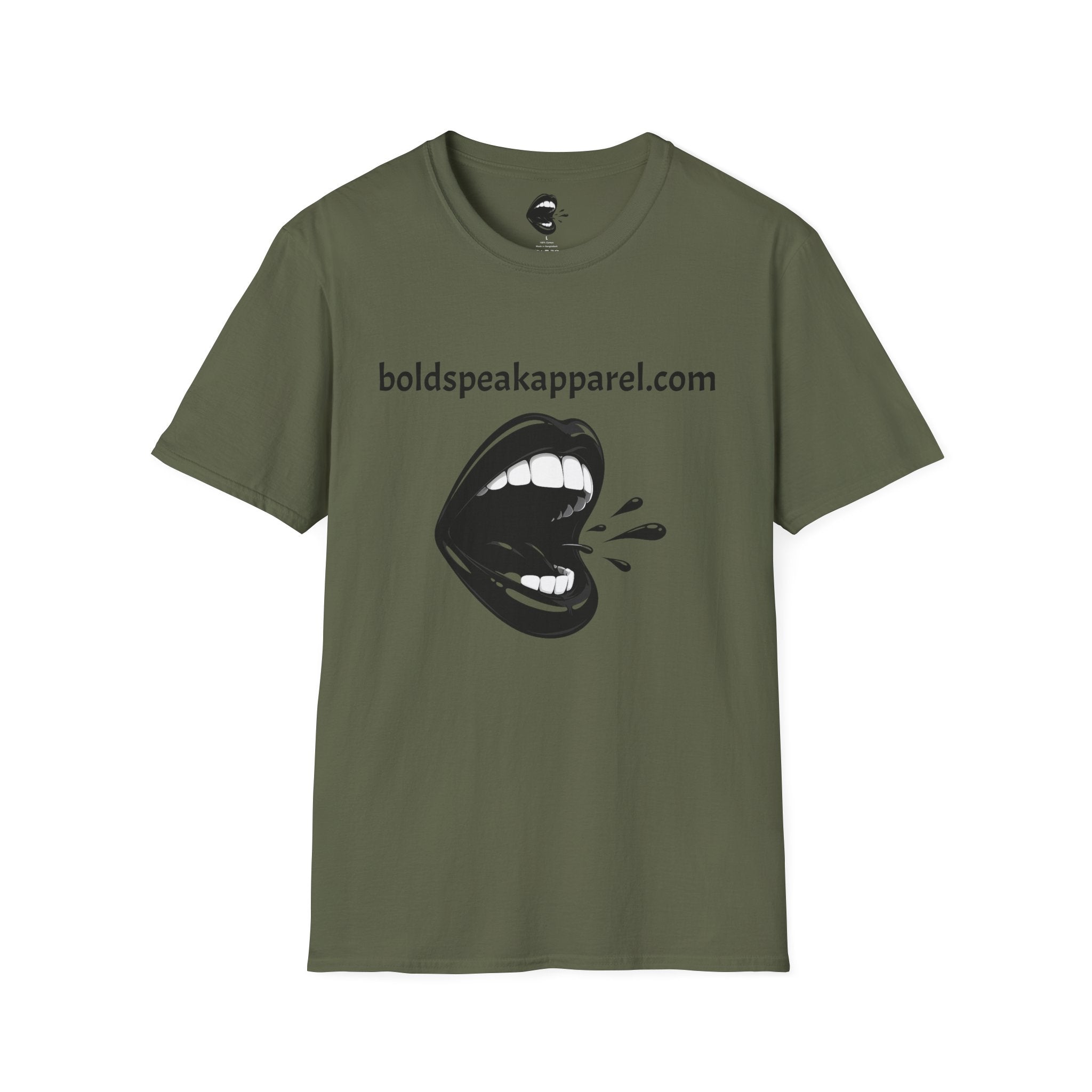 Graphic T-Shirt — 'boldspeakapparel.com' Screaming Mouth Design