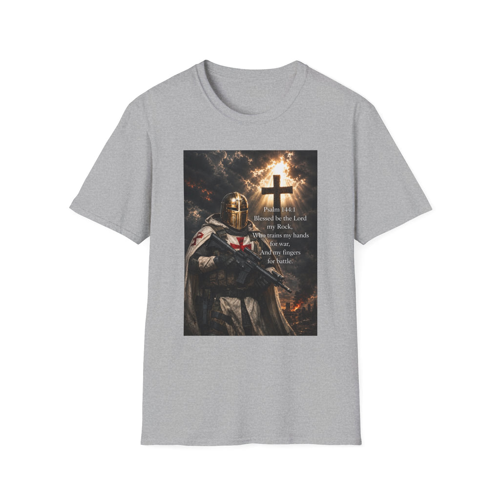 Christian Knight T-Shirt — Psalm 18:1 Faith & Strength Tee