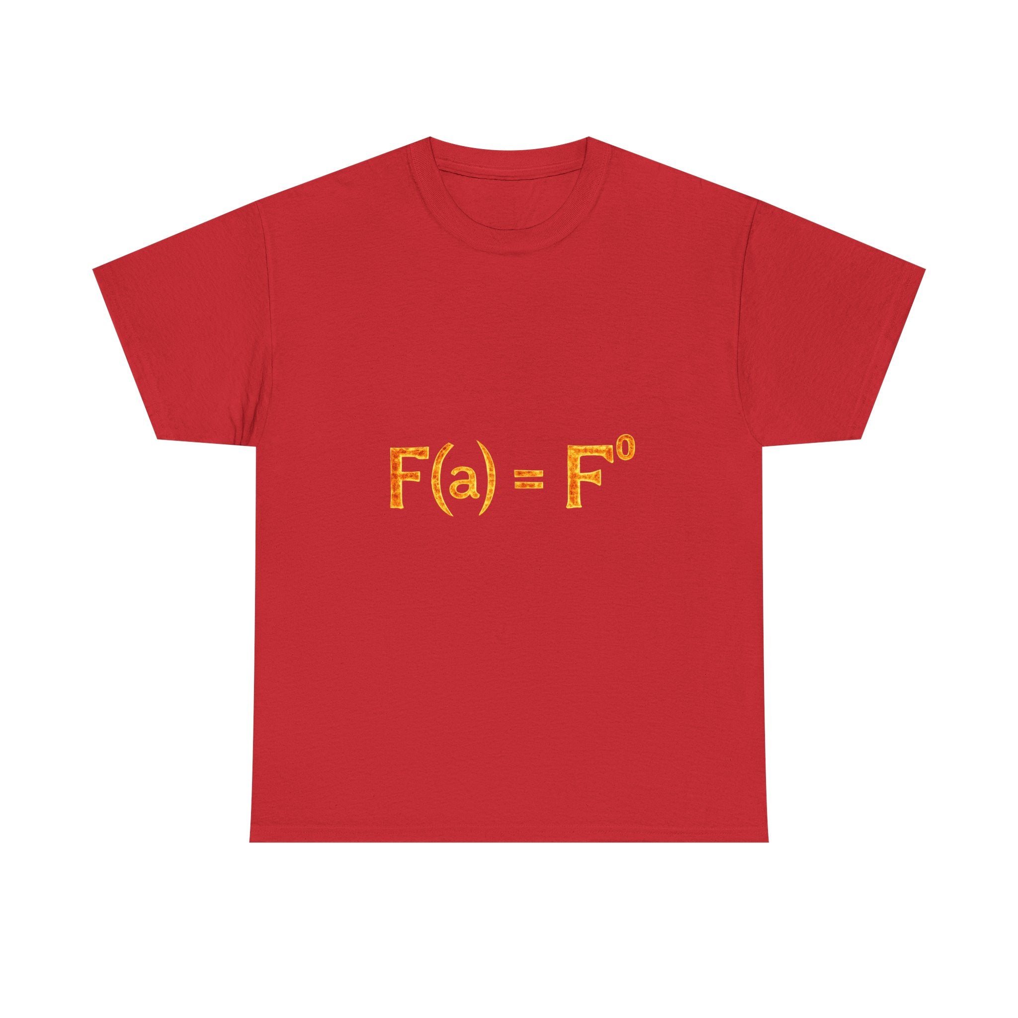 Math Humor T-Shirt — “F(a) = F” Funny Physics/Calculus Tee