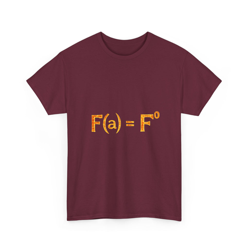 Math Humor T-Shirt — “F(a) = F” Funny Physics/Calculus Tee