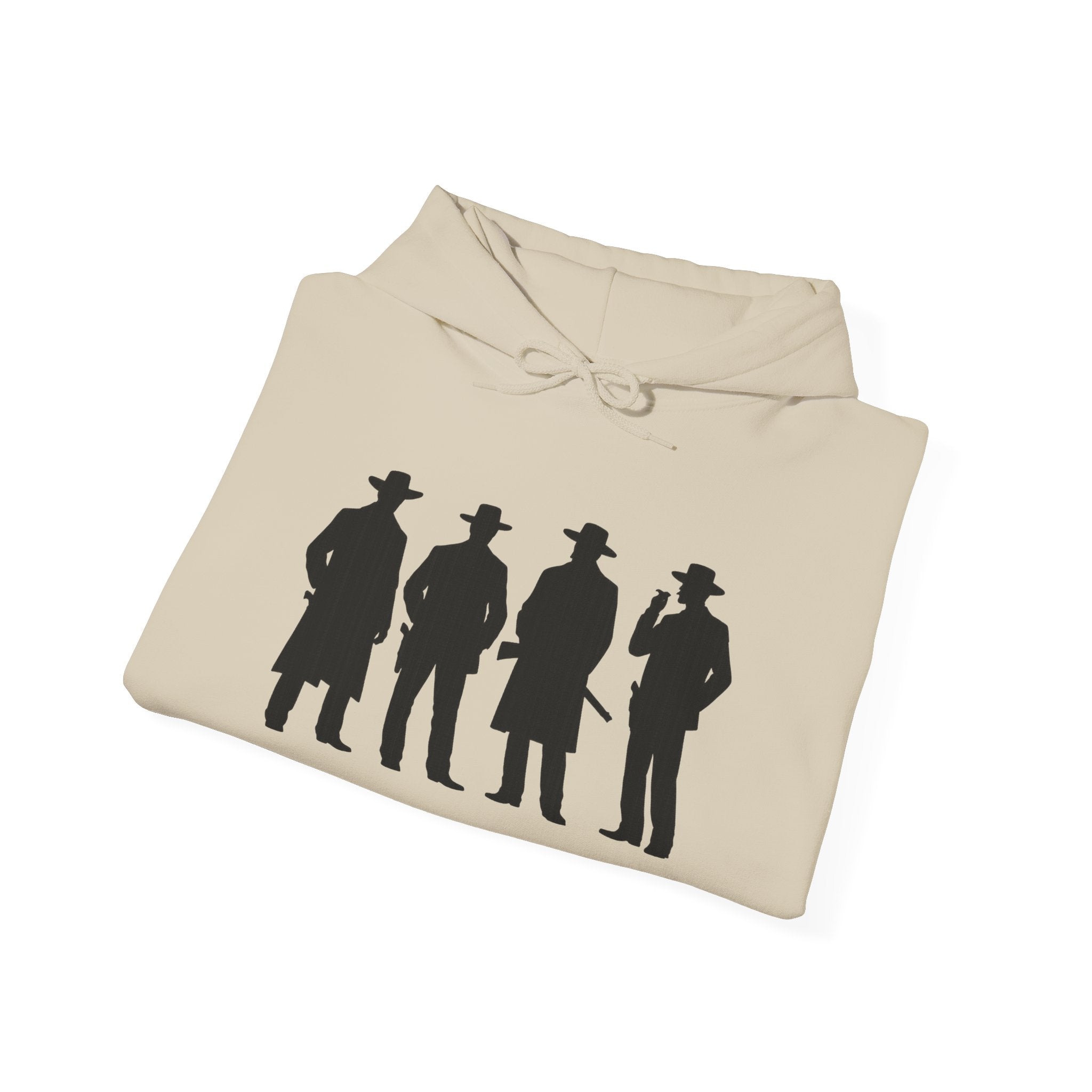 Western Outlaw Hoodie — "Say When" Vintage Gunslinger Pullover