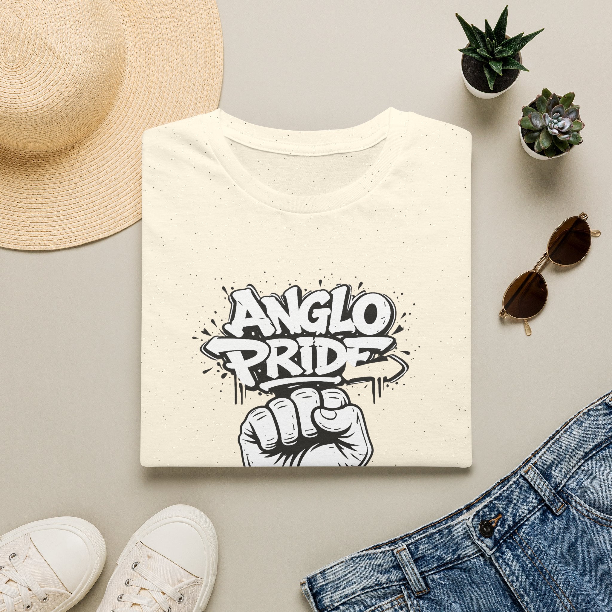 Anglo Pride Fist T-Shirt — Bold Heritage Graphic Tee