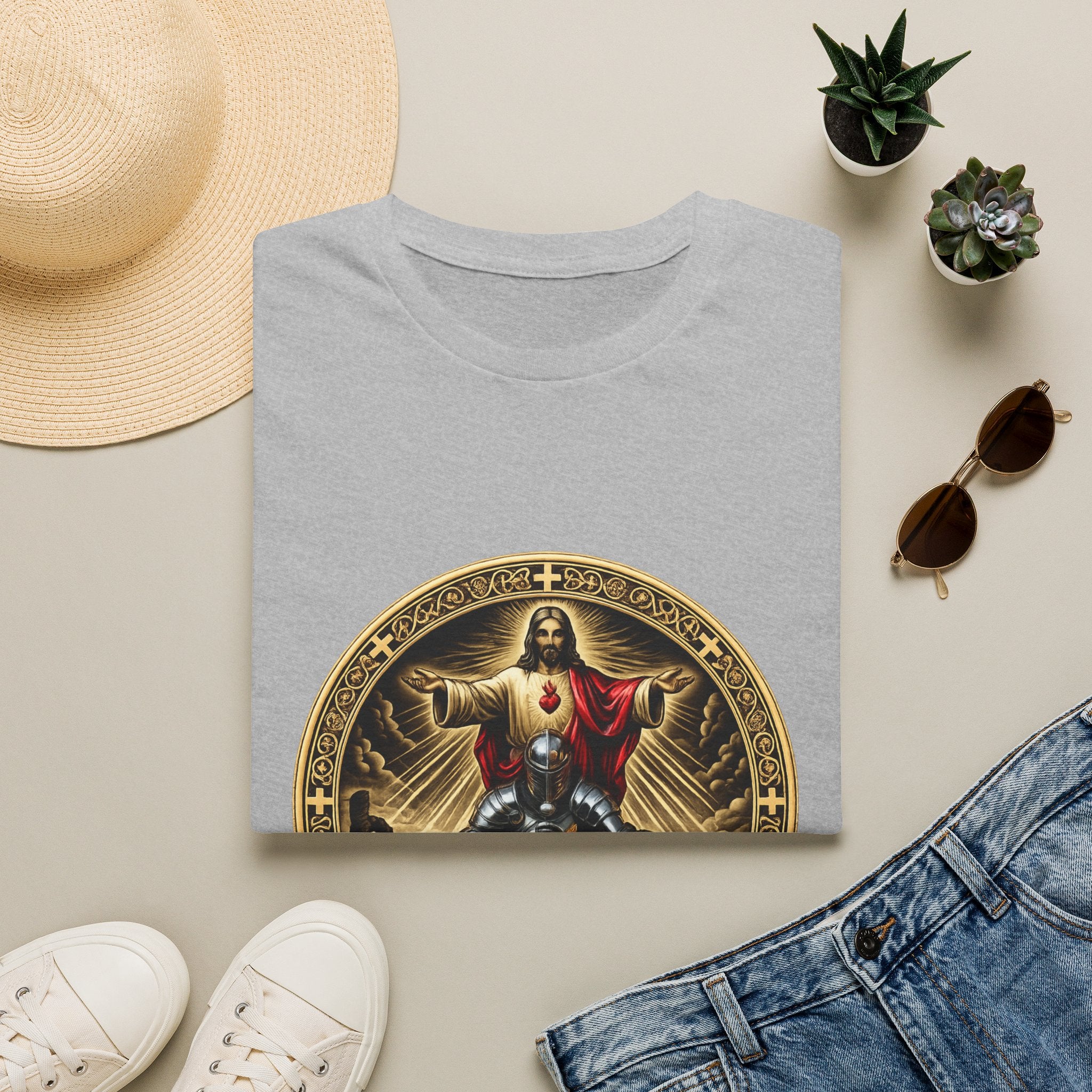 Jesus Crusader Graphic T-Shirt