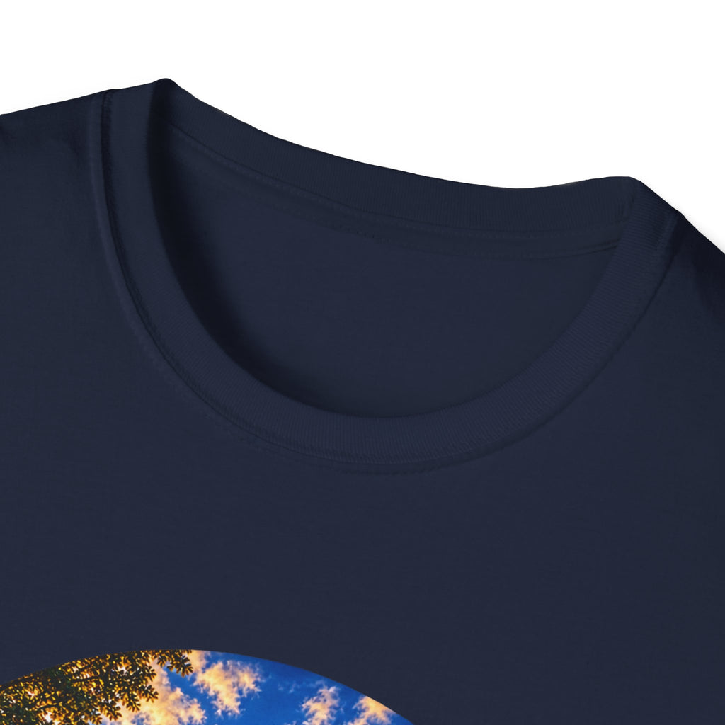 Patriotic Church Sunset T-Shirt — American Flag Chapel Scene