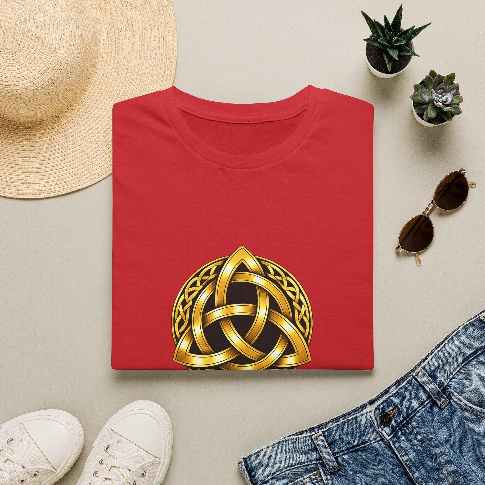 Celtic Pride Gold Trinity Knot T-Shirt